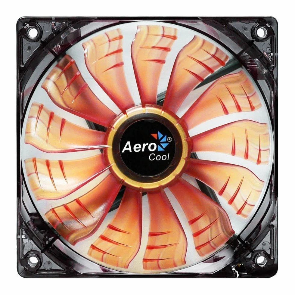 Aerocool Air Force LED wentylator 120 mm pomarańczowy