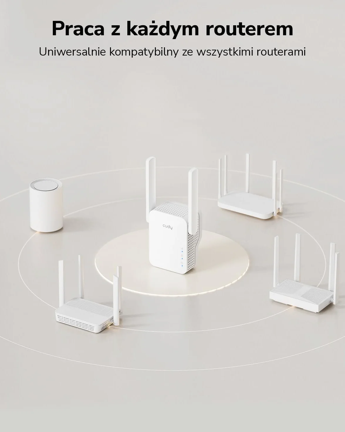 Cudy RE1500 AX1500 WiFi 6 Range Extender dwuzakresowy 2,4G 5G bezprzewodowy wzmacniacz z obsługą siatki przycisk WPS 10/100 Mb/s port Ethernet działa z każdym routerem