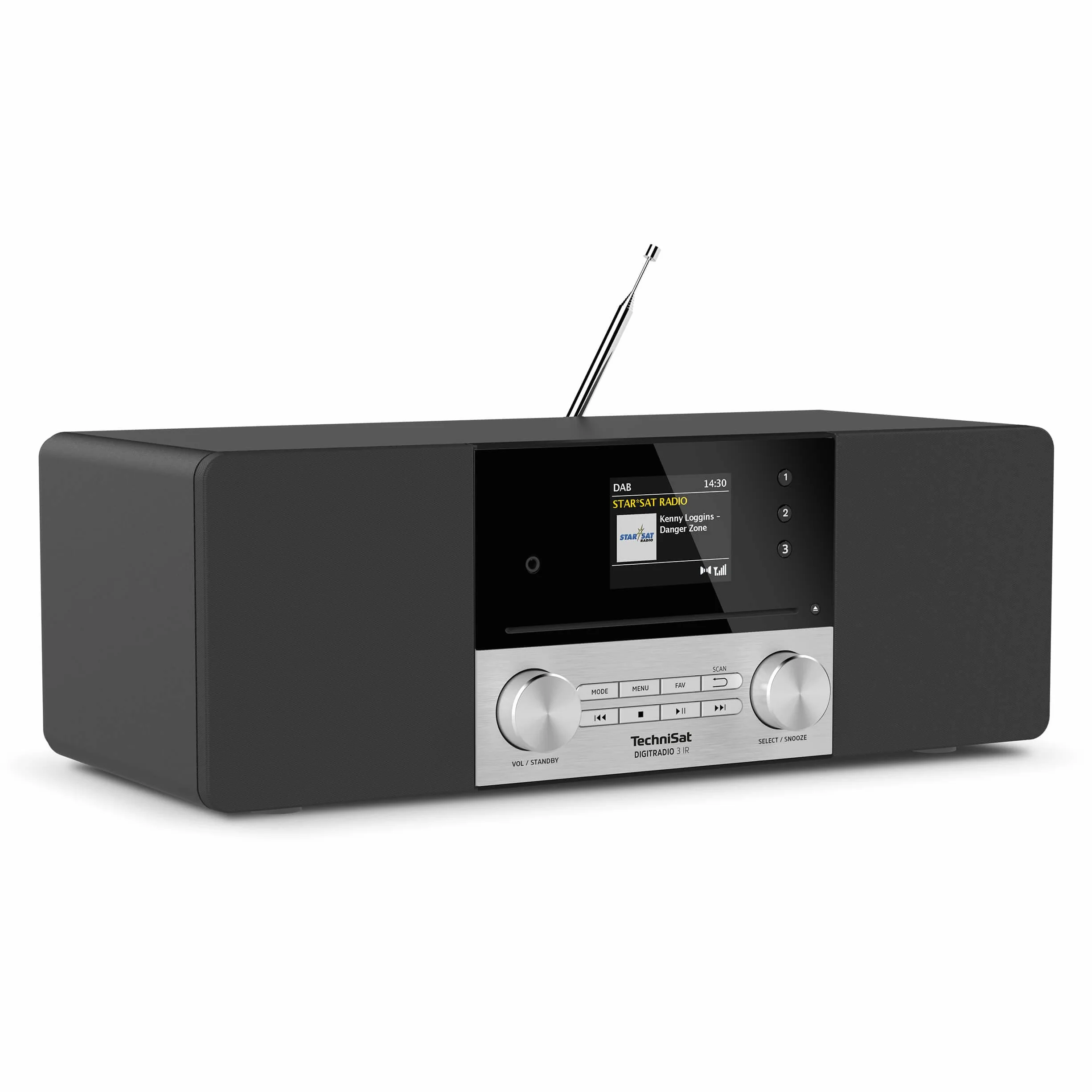 TechniSat DigitRadio 3 IR przenośny cyfrowy czarny, srebrny