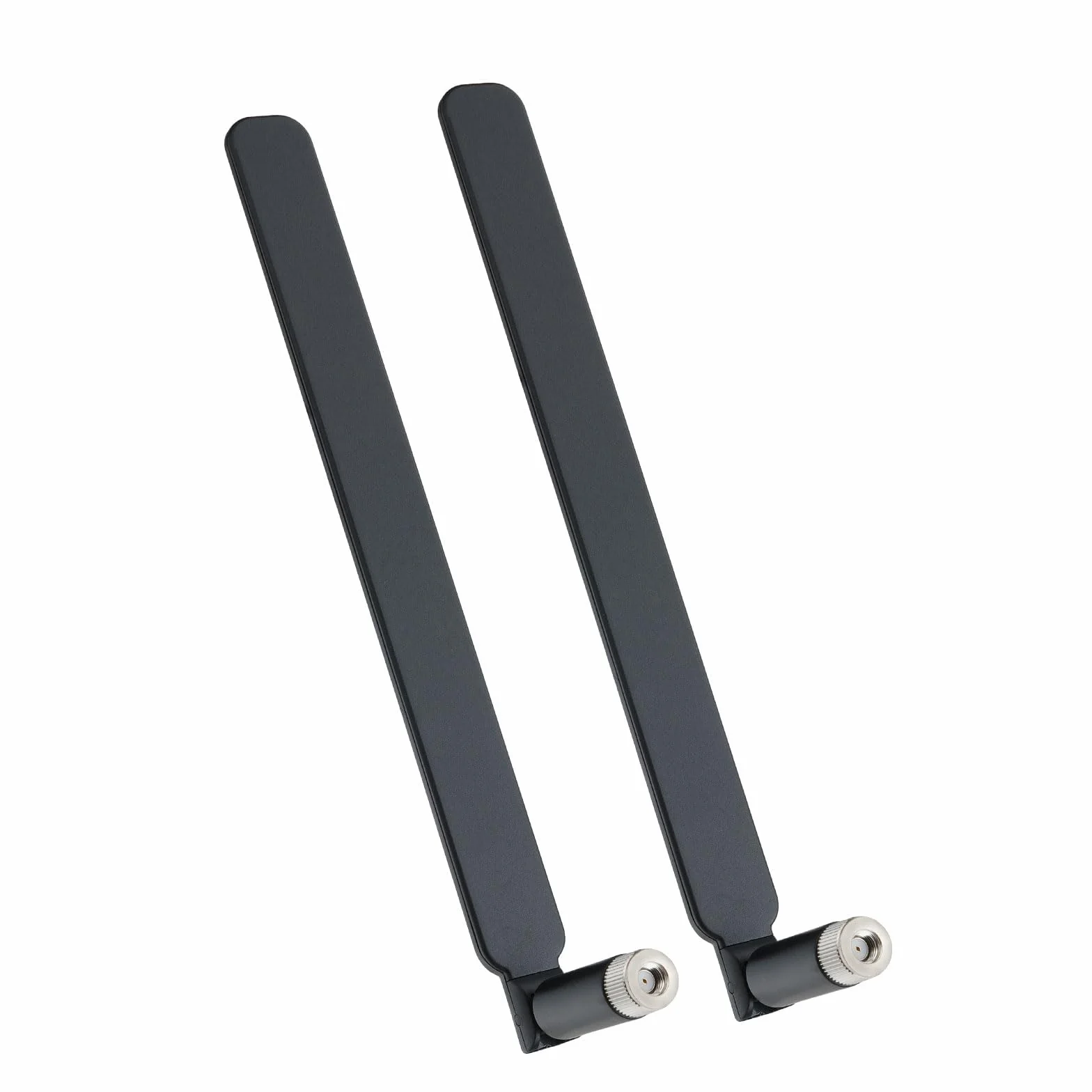 Superbat Dwuzakresowa antena Wi-Fi 2,4/5,8 GHz 8dBi MIMO | wtyczka RP-SMA | kompatybilna z routerem, mini PCI-Express PCIE karta sieciowa USB WiFi adapter monitoring kamer IP, dron FPV | 2-STK, czarna
