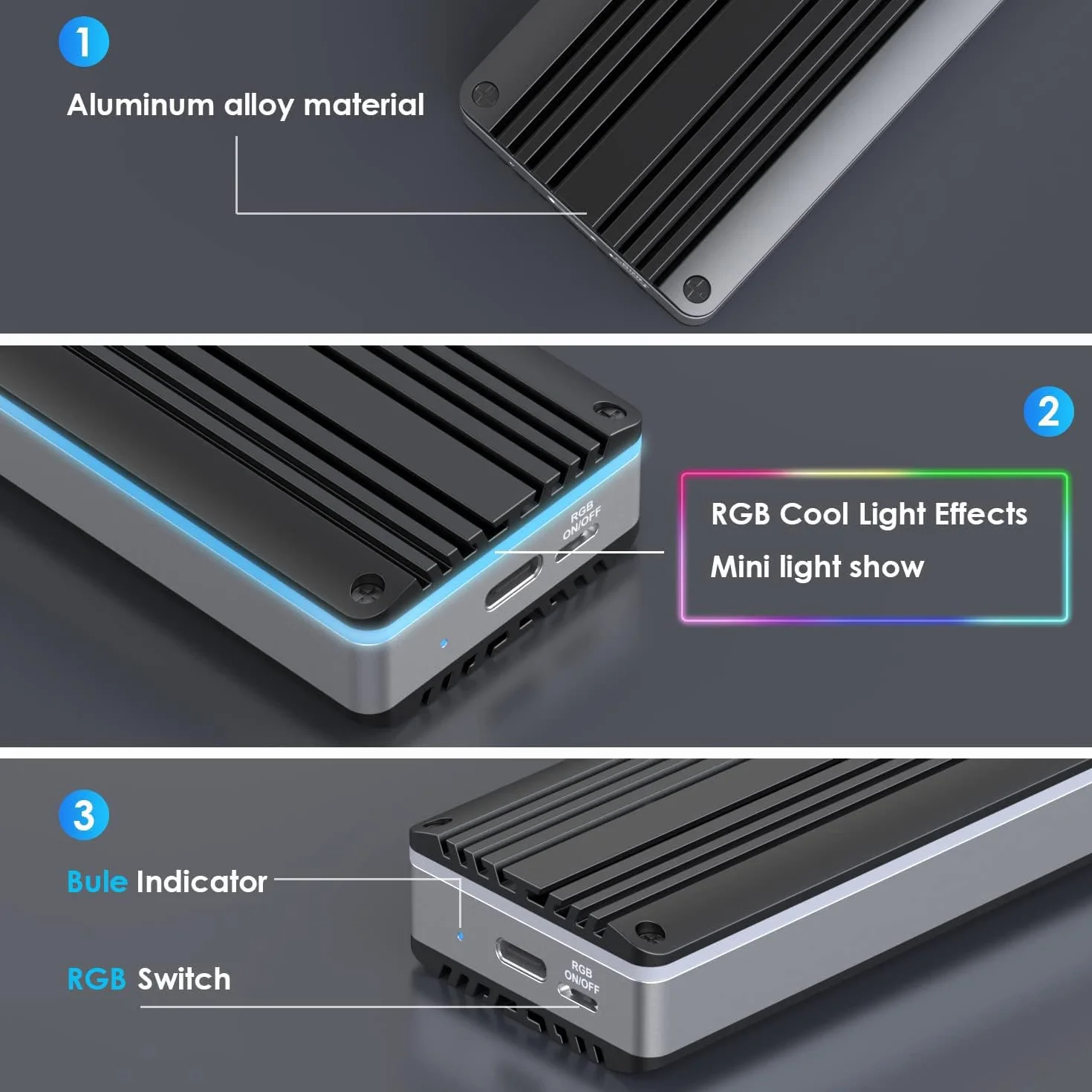 Zewnętrzna obudowa SSD USB-C 3.2 dla 12+16-pinowego MacBooka SSD, czytnik dysków twardych do A1466 A1465 A1502 A1398 SSD Mac Air/Pro mid 2013-2017, przenośna aluminiowa obudowa SSD ze
