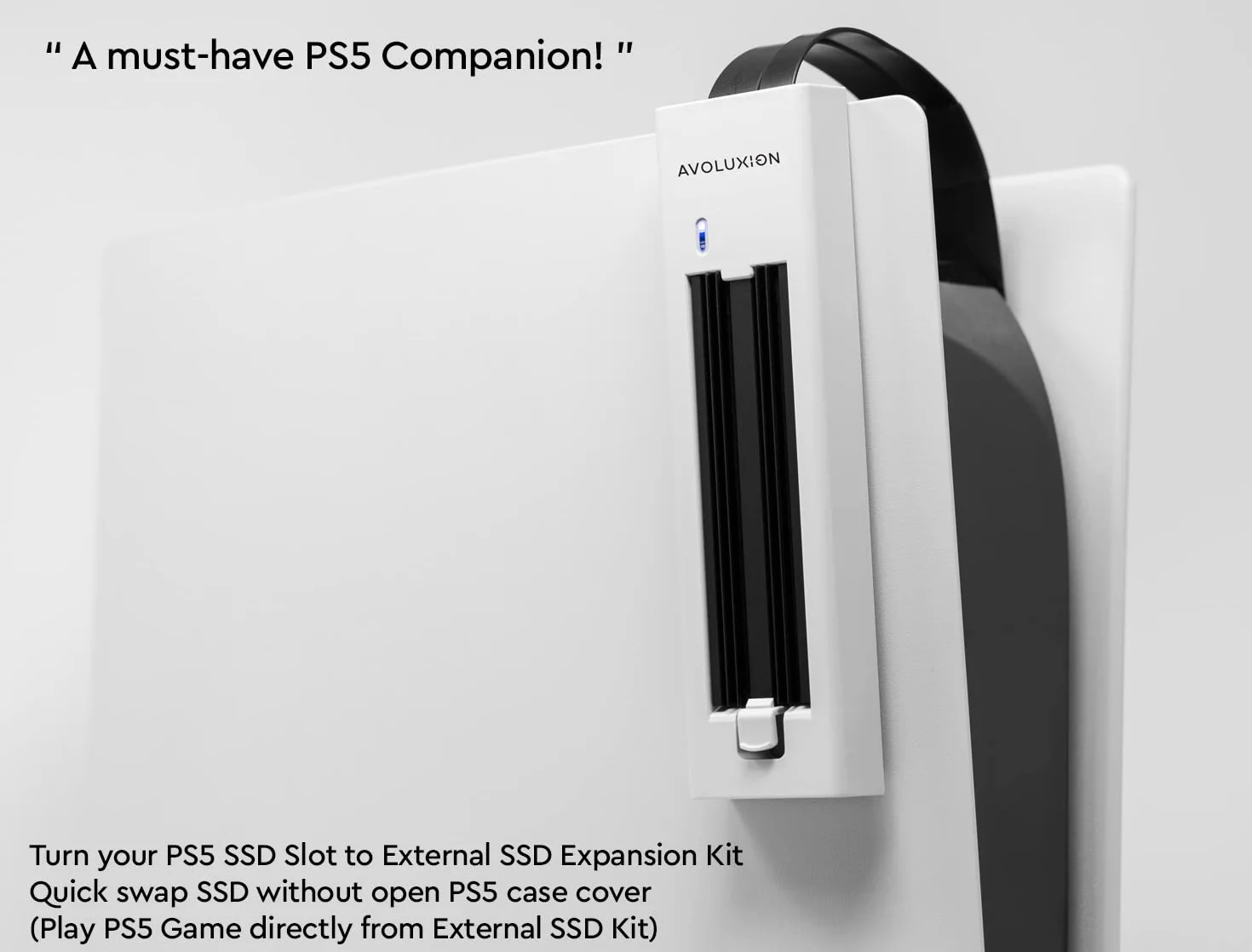 Zewnętrzny zestaw rozszerzeń SSD z radiatorem SSD do konsoli do gier PS5 (PSX-i1) – zamień wewnętrzne gniazdo SSD PS5 na zewnętrzny zestaw rozszerzeń SSD - 2 lata gwarancji