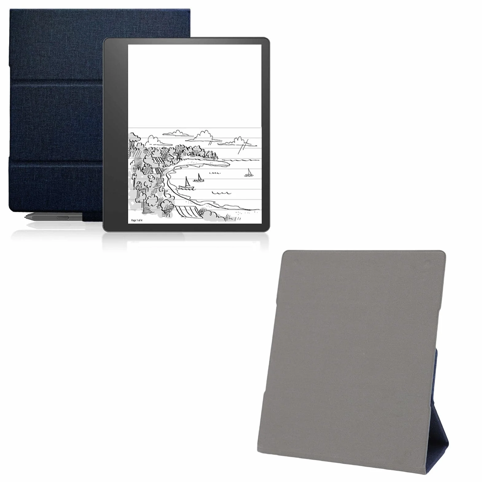 Etui Kindle Scribe, Magnetyczne Automatyczne Uśpienie Wake Cover Kindle Scribe, Etui z Uchwytem na Długopis dla 2022 2024 10,2-calowy Elektroniczny Czytnik Książek (BLUE)