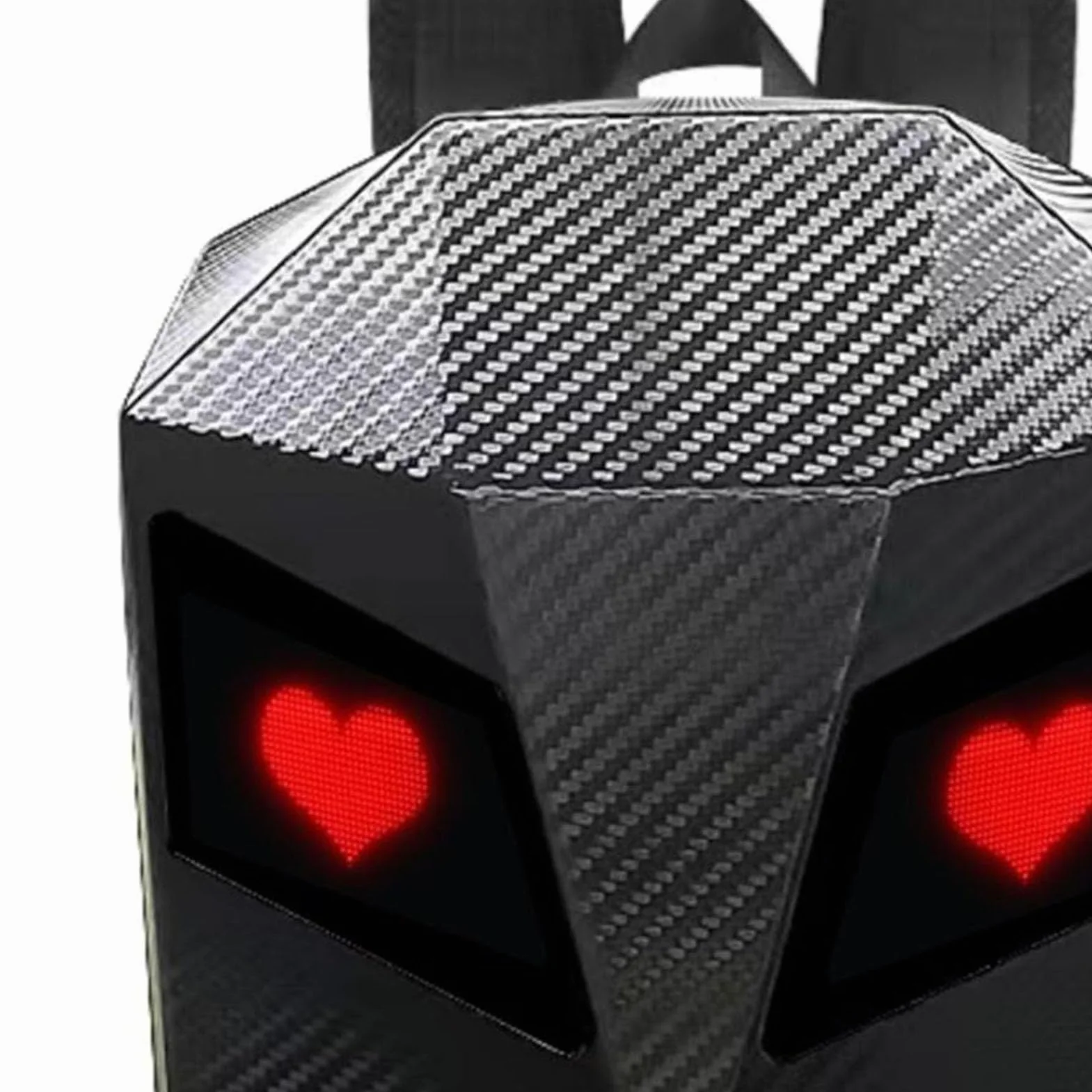 Plecak Motocyklowy LED Twarda Obudowa Torba Jeździecka z Kolorowym Ekranem Wodoodporny Plecak na Laptopa do Podróżowania Piesza Jazda Konna