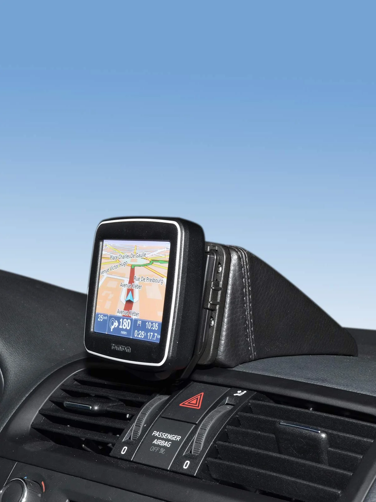 KUDA Uchwyt na telefon komórkowy pasujący do Skoda Fabia II od 02/2007 & Roomster od 06/2006 & Praktik od 02/2007 - konsola telefoniczna do smartfonów, telefonów komórkowych, nawigacji i innych -