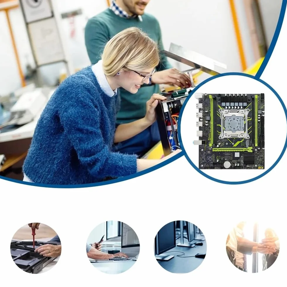 Płyta główna X99 DDR4 LGA2011 X99 P4 H55 Chipset Gigabit Ethernet X99 Płyta główna do gier z gniazdami M.2 NVME/NGFF
