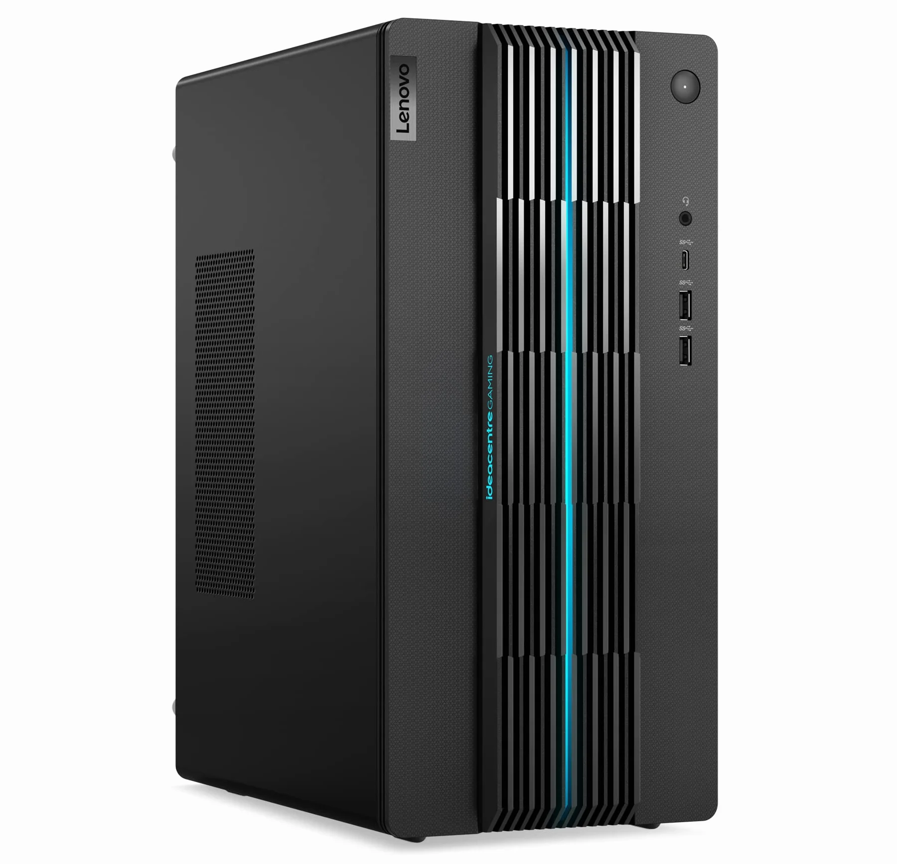 Lenovo Ideacentre Gaming 5 17ACN7 - komputer stacjonarny (AMD Ryzen 5 5600G, 8GB RAM, 512GB SSD, NVIDIA GeForce RTX 3050-12GB, Windows 11 Home) AZERTY klawiatura i mysz USB - czarna