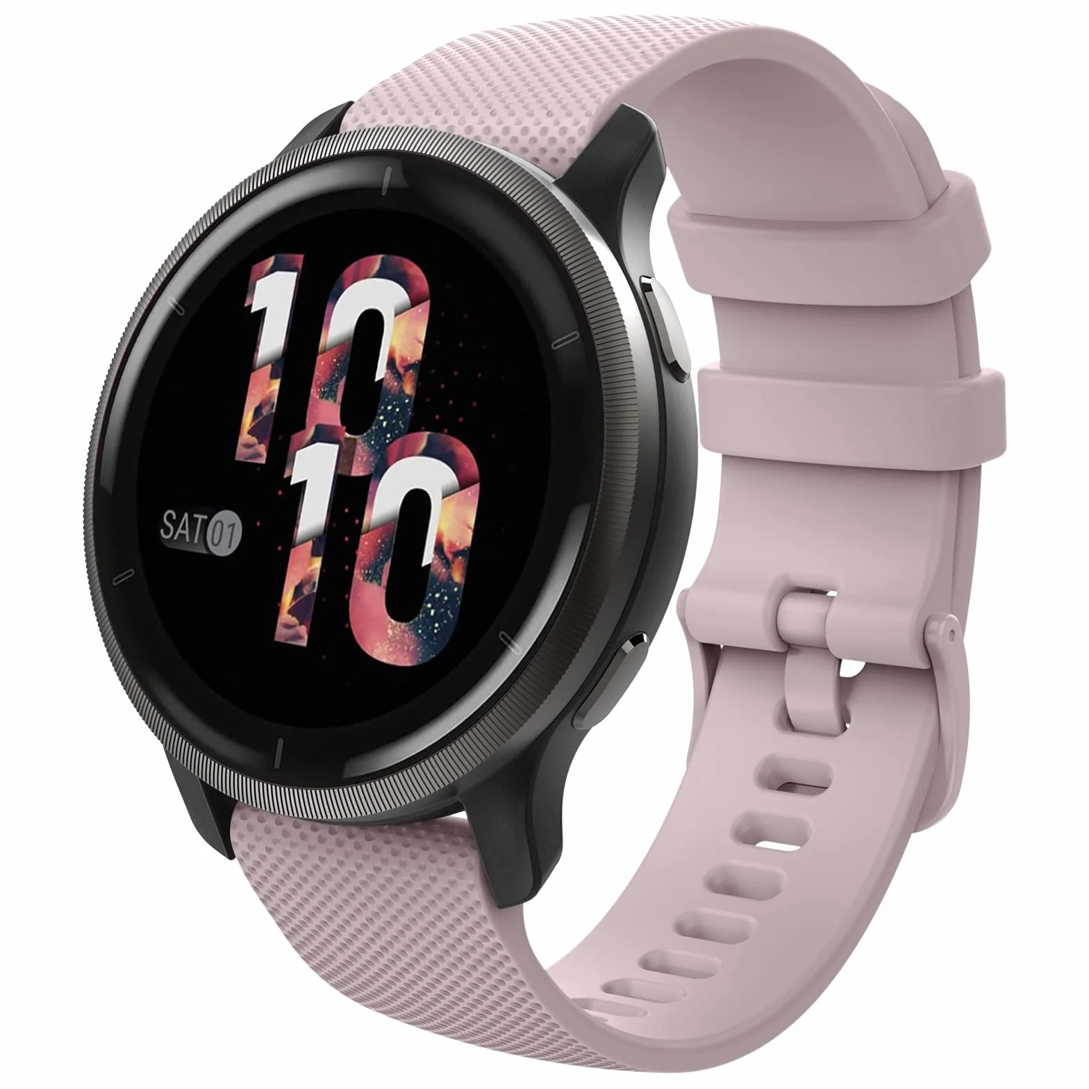 MoKo Watch Band Compatible with Garmin Vivoactive 4S/Venu 4 41mm/3S/2S/Forerunner 265S/255S/255S Music/Vivomove 3S, 18mm Soft Silicone Replacement Watch Band Sport Wristband