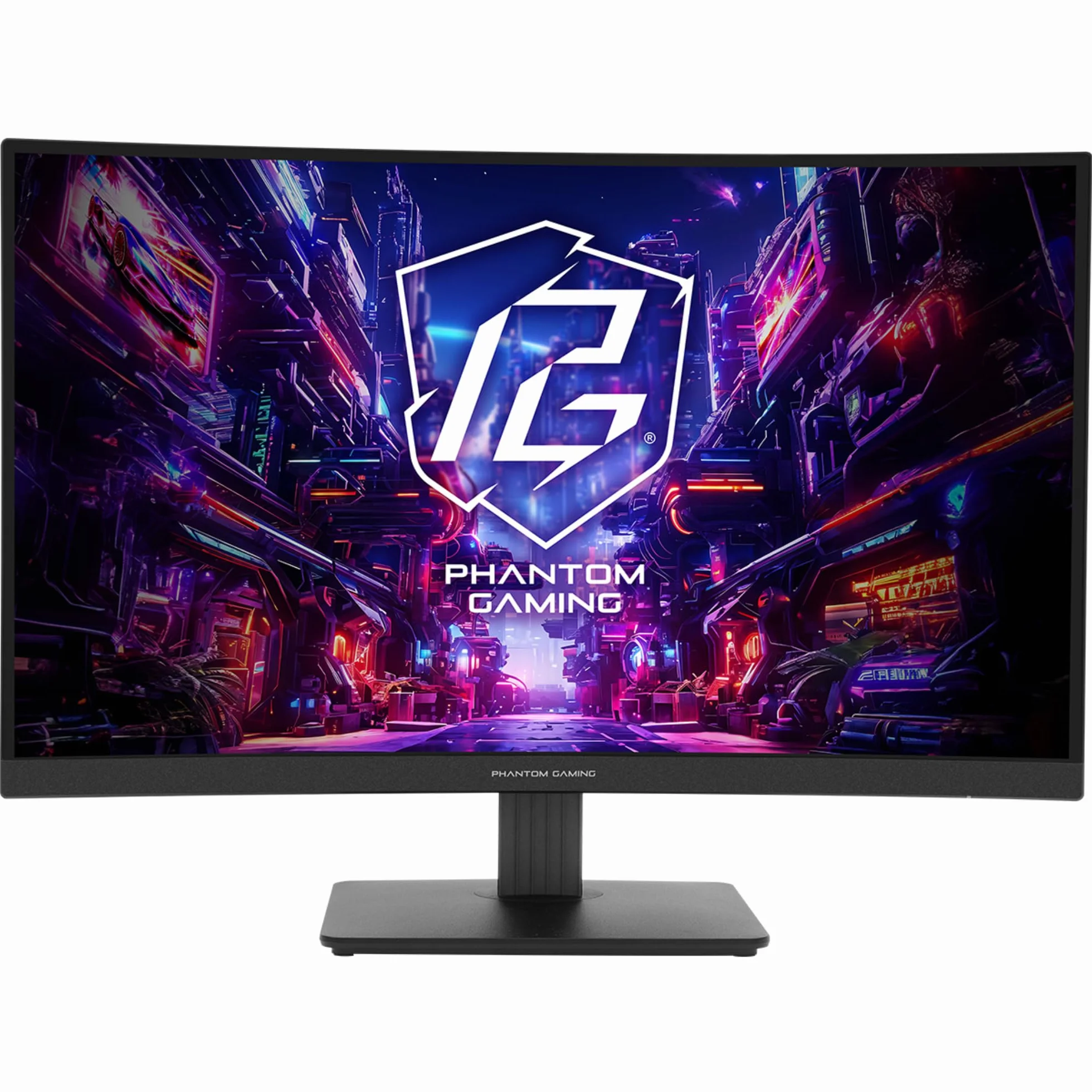 Asrock Phantom monitor gamingowy PC 68,6 cm [27] 2560 x 1440 pikseli, Quad HD LED Nero (Asrock 27 QHD Curved Gaming Monitor [PG27QRT1B], 2560 x 1440, 1 ms, 2 HDMI, DP, 180 Hz, 95% DCI-P3, FreeSync,