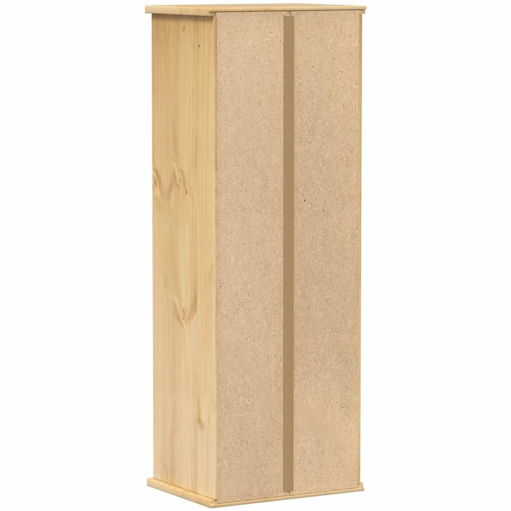 Générique Szafka na płyty CD z litego drewna sosnowego 40x30x110 cm | Szuflada i otwarte przegródki, przechowywanie płyt CD i DVD, wielofunkcyjne do biura lub sypialni, w zestawie uchwyt ścienny
