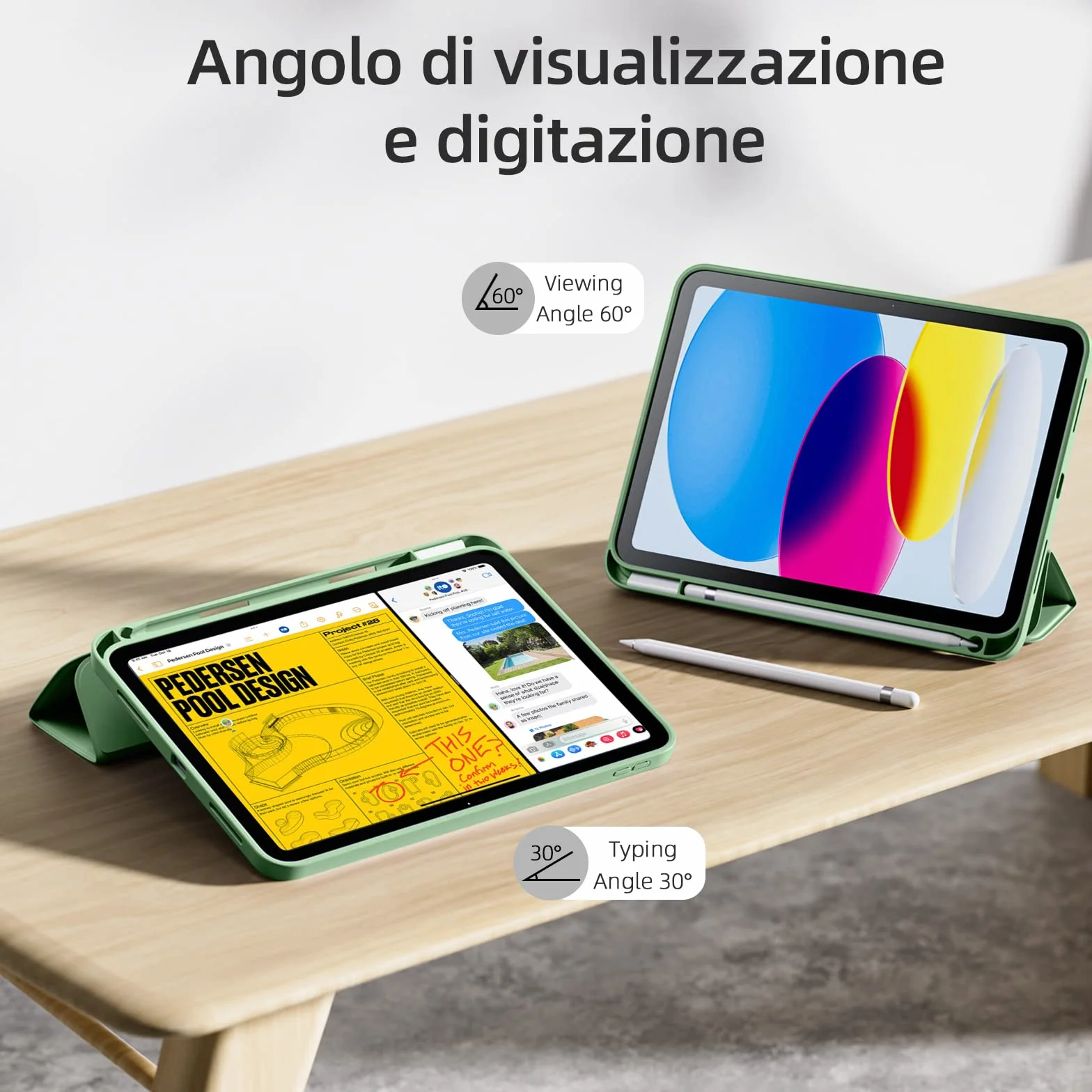 Etui kompatybilne z iPad A16 11/10 generacji 2025/2022 10,9/11 cali, TPU, odporna na wstrząsy, uchwyt na rysik, automatyczne włączanie