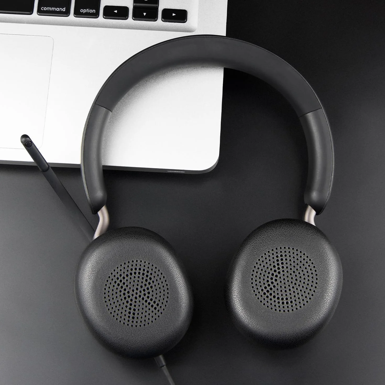 SOULWIT miękki skóry proteinowej wymienne poduszki nausznik do Jabra Evolve2 65 (65MS 65UC USB)/Evolve2 40 (40UC 40MS USB)/Elite 45h On-Ear Wireless Zestaw słuchawkowy