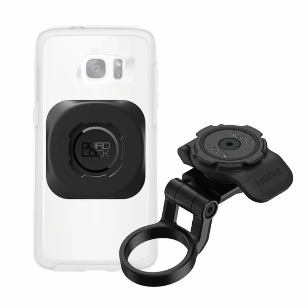Quad Lock Uchwyt na telefon rowerowy (regulowany) zestaw z uniwersalnym adapterem MAG do smartfonów