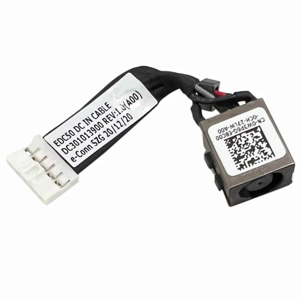 Gintai DC JACK ZŁĄCZE PORT ŁADOWANIA ZASILANIA Części zamienne dla Dell Latitude 5500 5501 5502 5505 5510 E5510 Precision 3540 3541 3551 P80F W3PG6 0W3PG6 CN-0W3PG6 DC301013900 DC301014200
