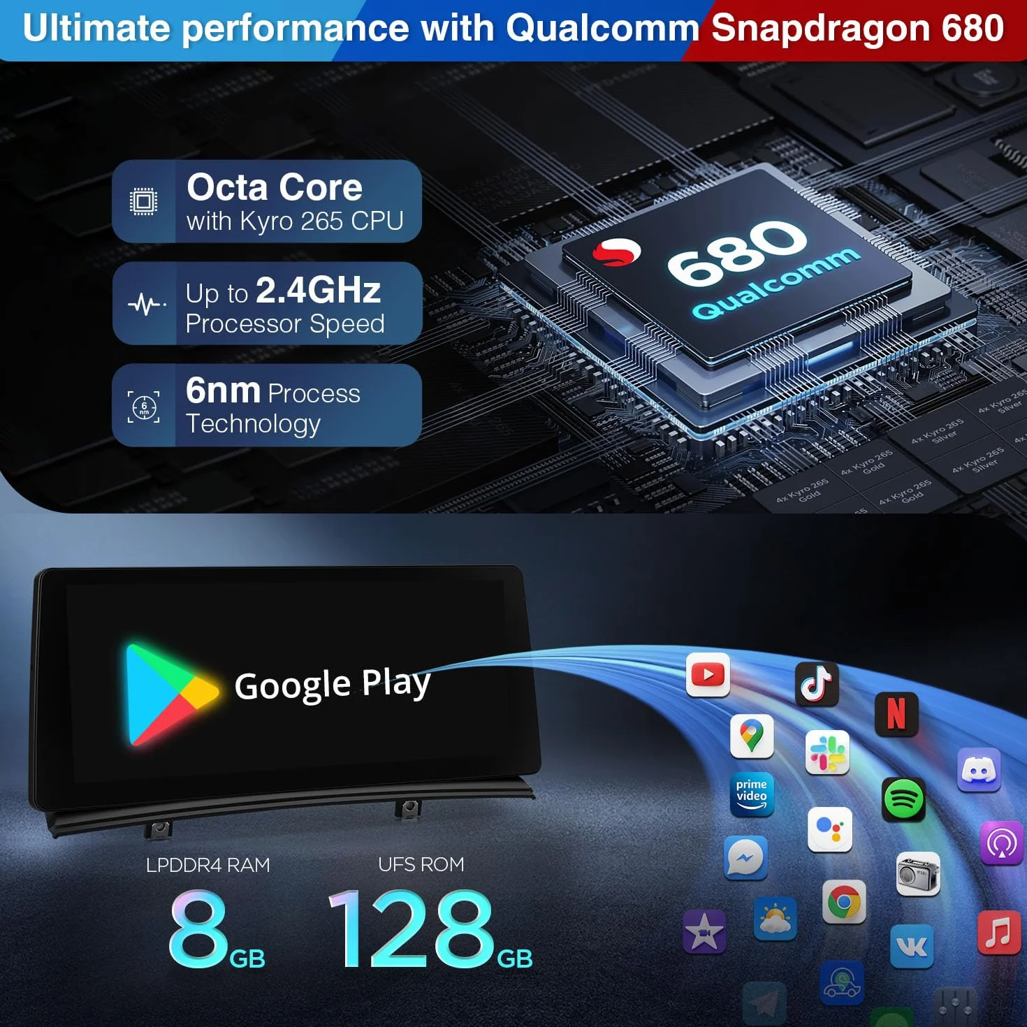 XTRONS Radio samochodowe z systemem Android 14 do BMW X3 E83 (2004-2009) z systemem M-Ask, Qualcomm 680 Octa Core 8+128, odtwarzacz multimedialny 12,3", 2K IPS, wbudowany 4G LTE Car Play Android Auto