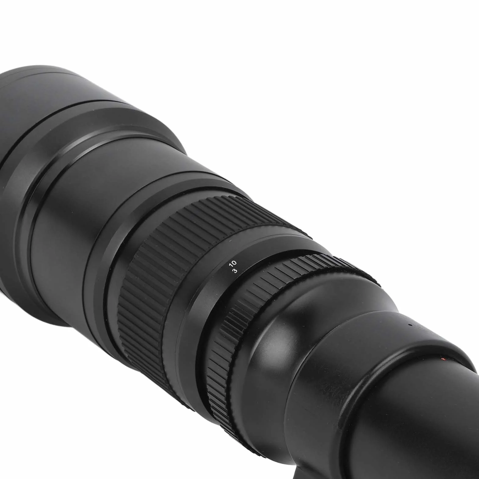 Cosiki Prime Teleobiektyw, Obiektyw Camera Prime Lens Multilayer MC Powlekany Szklanki Optyczne Pełna Ramka Bezlusterowa Kamera T2 z Adapterem ogniskową 500 Mm (BLACK)