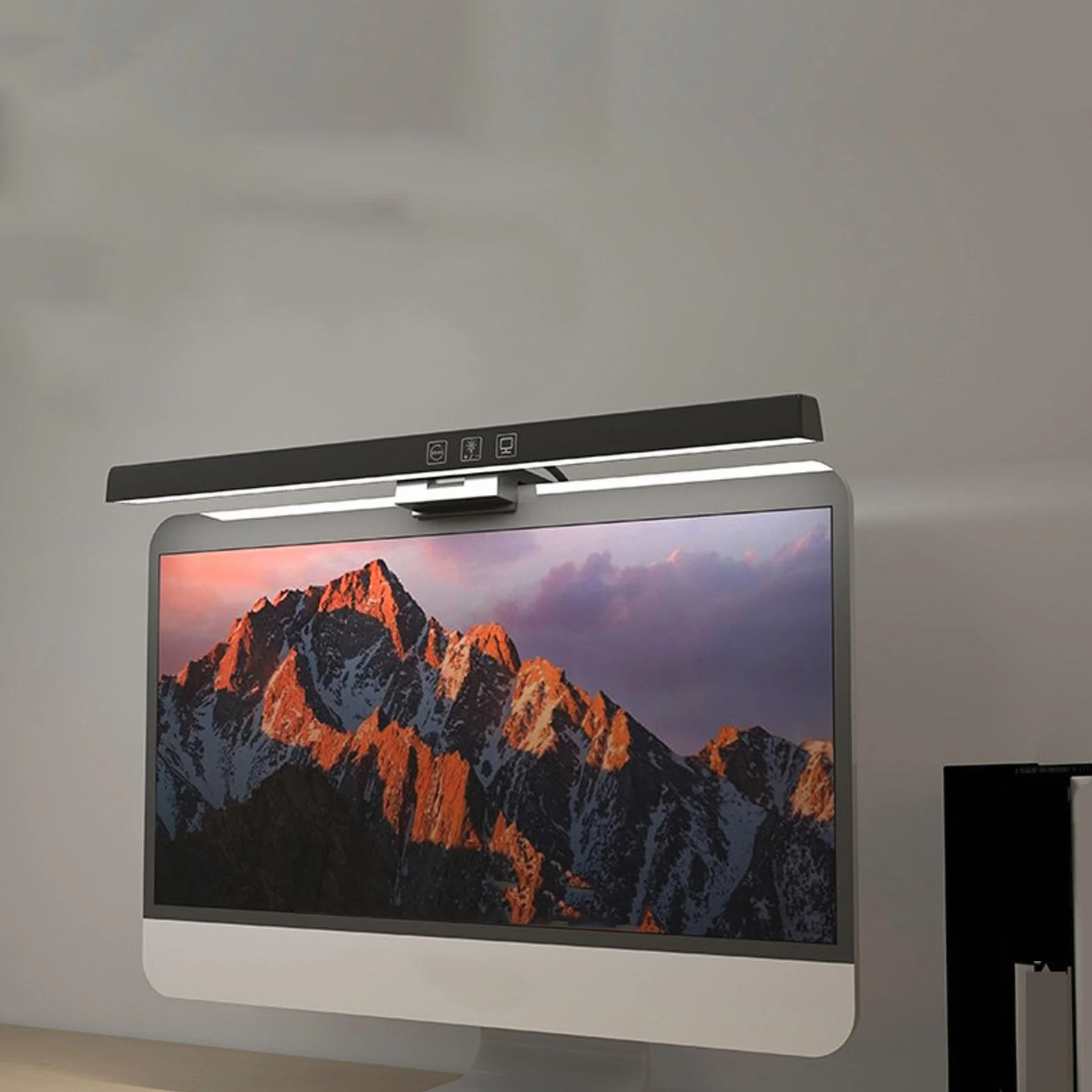 Monitor Light Bar Zasilana Przez USB Lampka Komputerowa LED na Biurko w Biurze w Domu, 3 Regulowane Temperatury Barwowe 10 Poziomów Jasności Przyciemniania Brak Odblasków Ekranu