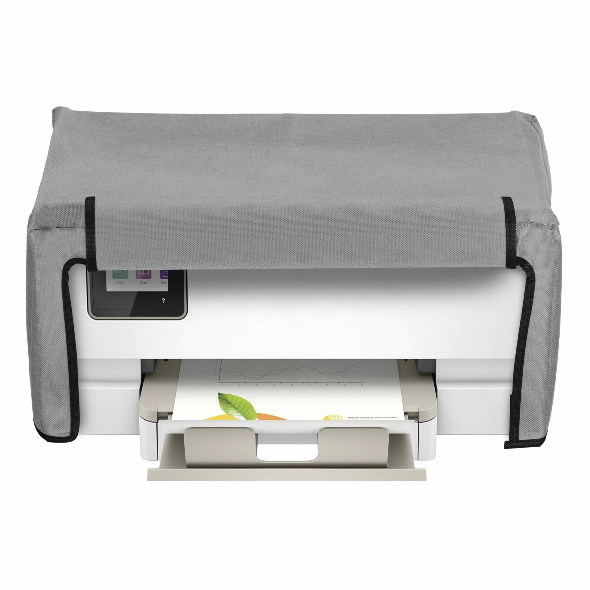 kwmobile Osłona przeciwpyłowa kompatybilna z HP Envy Inspire 7220e / Inspire 7255e, etui do drukarki, pokrowiec z tkaniny, jasnoszary