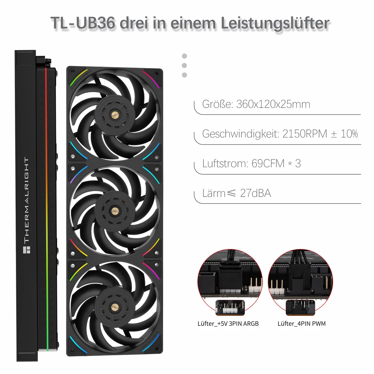 TR-Thermalright Mjolnir Vision 360 UB ARGB PRO Black, chłodzenie cieczą AIO CPU, zintegrowany wentylator wyciągowy TL-UB36, ekran IPS LCD 3,5 cala 640×480, dla Intel LGA1700/1851, AM4/AM5
