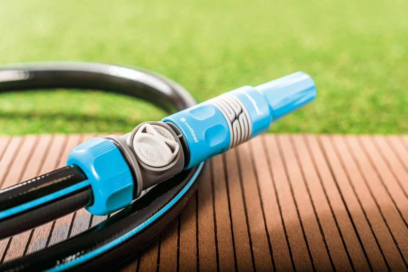 Cellfast Szybkozłącze z zaworem cellPRO™ 1/2" - 5/8", Wygodna regulacja, Ergonomiczny kształt, Tworzywo PC/ABS, Wysoka jakość, 52-330