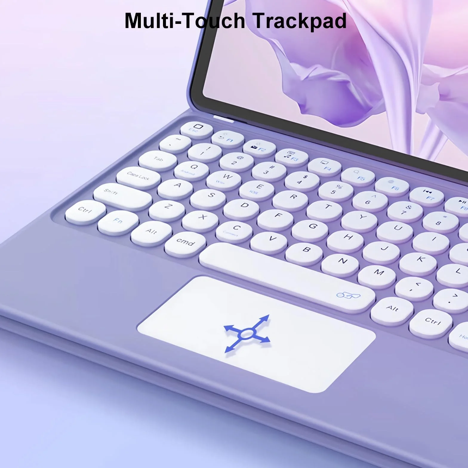Etui z klawiaturą do Xiaomi Mi Pad 5/5 Pro 11" 2021, Wbudowany Uchwyt Na Ołówek, Magnetyczna Odłączana Bezprzewodowa Podświetlana Klawiatura z Myszą Bluetooth,Blue 1