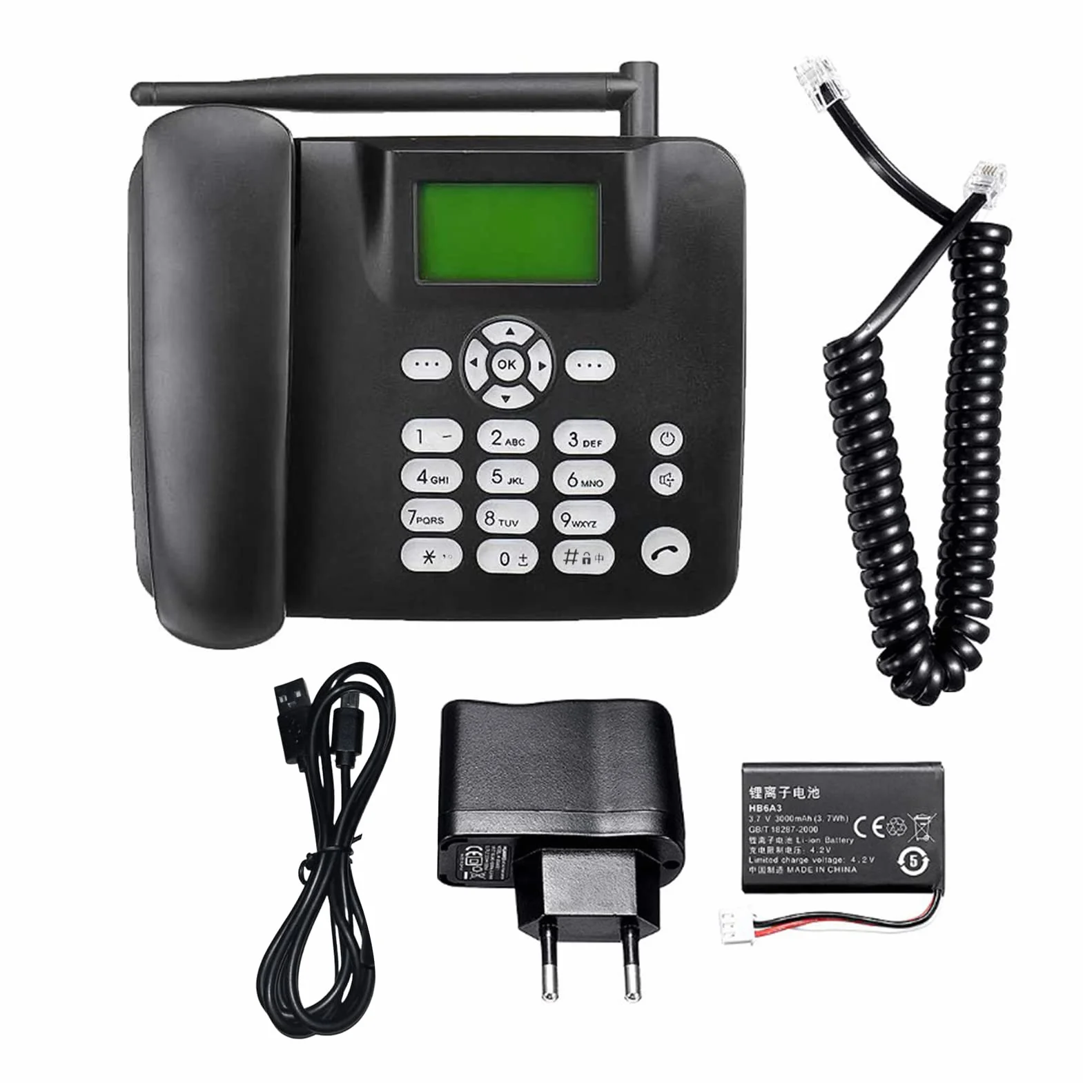 Bezprzewodowy telefon stacjonarny 4G GSM 850/900/1800/1900 MHZ karta SIM bezprzewodowy telefon z anteną radiową budzik funkcja SMS do domu centrum telefonicznego biuro