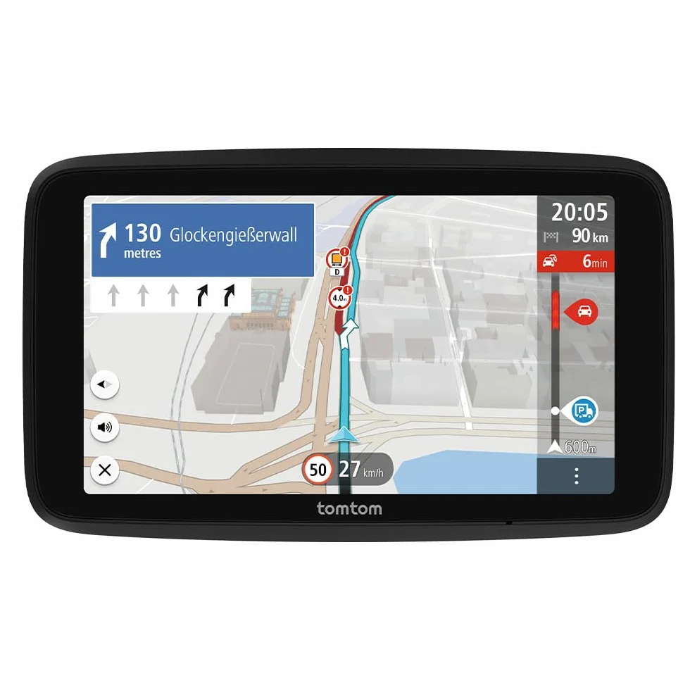 TomTom Nawigacja dla ciężarówek GO Professional 2 generacji (z ekranem 6 cali, mapami Europy i aktualnymi informacjami o korkach dla ciężarówek, samochodów dostawczych, autobusów i dużych pojazdów)