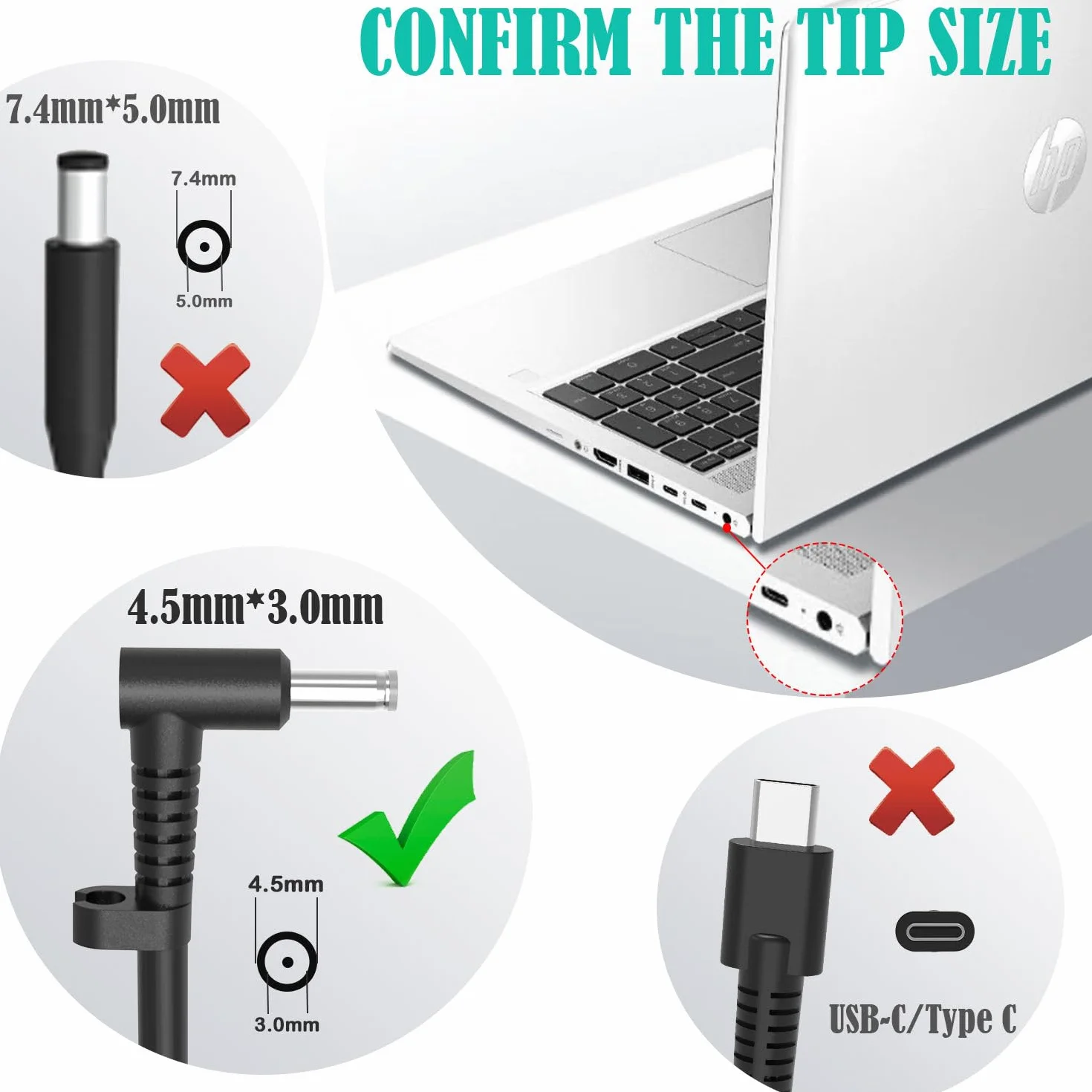 280W 20V 14A AC ładowarka adapter do laptopa HP Omen Gaming TPN-LA27 TPN-CA26 A280A011P PA-1281-08HT M94073-001 M94073-002 M95376-001 HP ZBook Fury G9 kabel zasilający