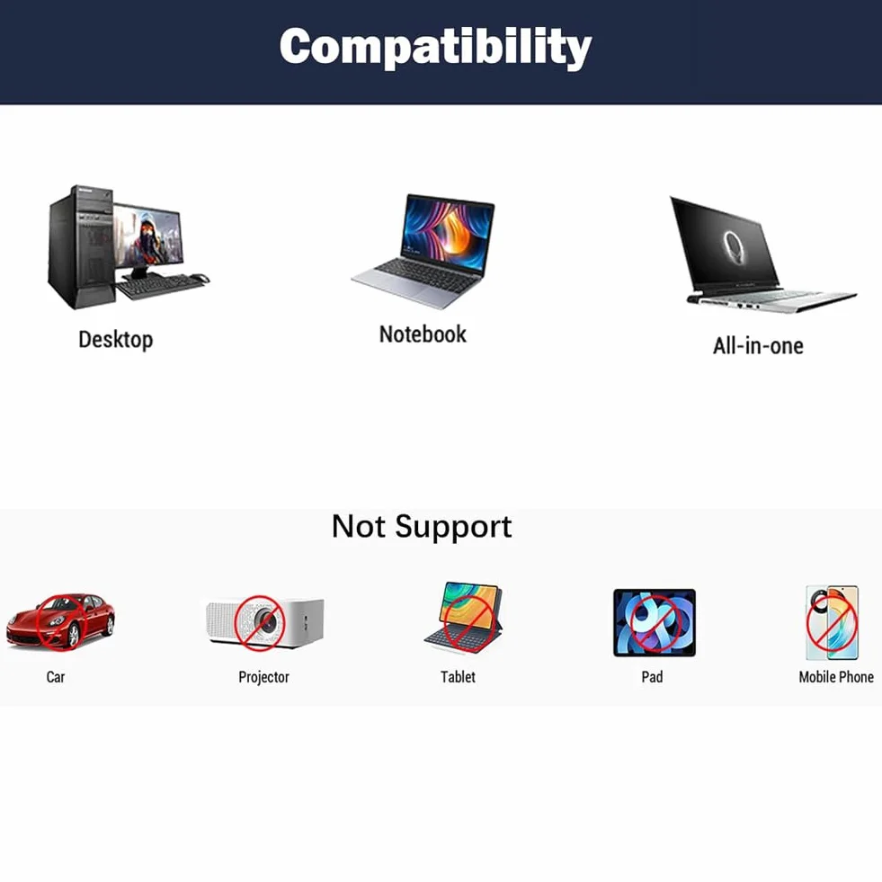 Zewnętrzny napęd Blu-Ray, odtwarzacz CD/DVD z funkcją odczytu/zapisu przenośny odtwarzacz Blu-Ray do laptopa PC Win10