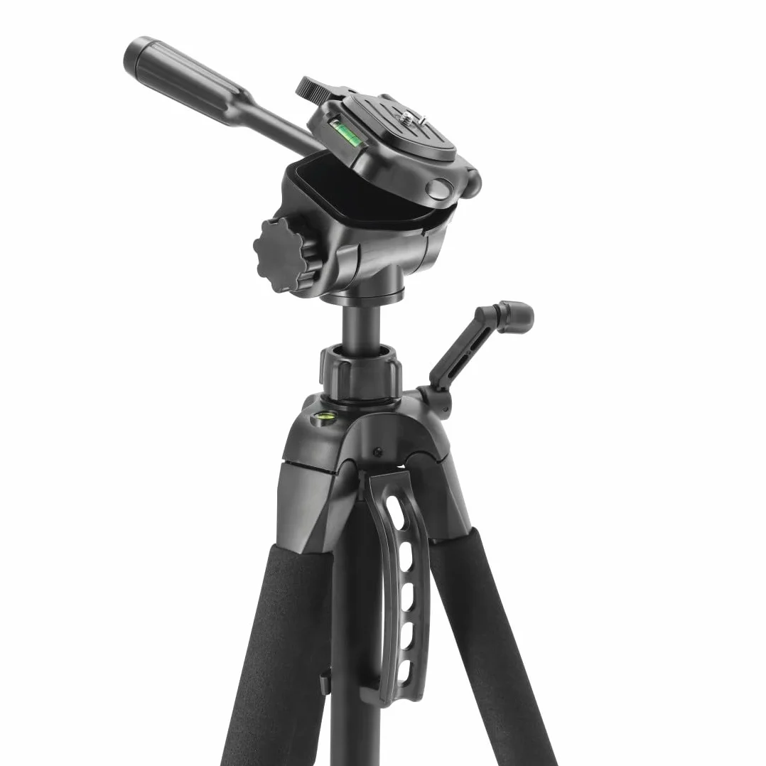 Hama Action 170 Statyw do aparatu 3D o wysokości 62-170 cm, statyw fotograficzny z uchwytem na telefon komórkowy i uchwytem na tablet, statyw z głowicą 3-kierunkową, statyw do lustrzanki z torbą