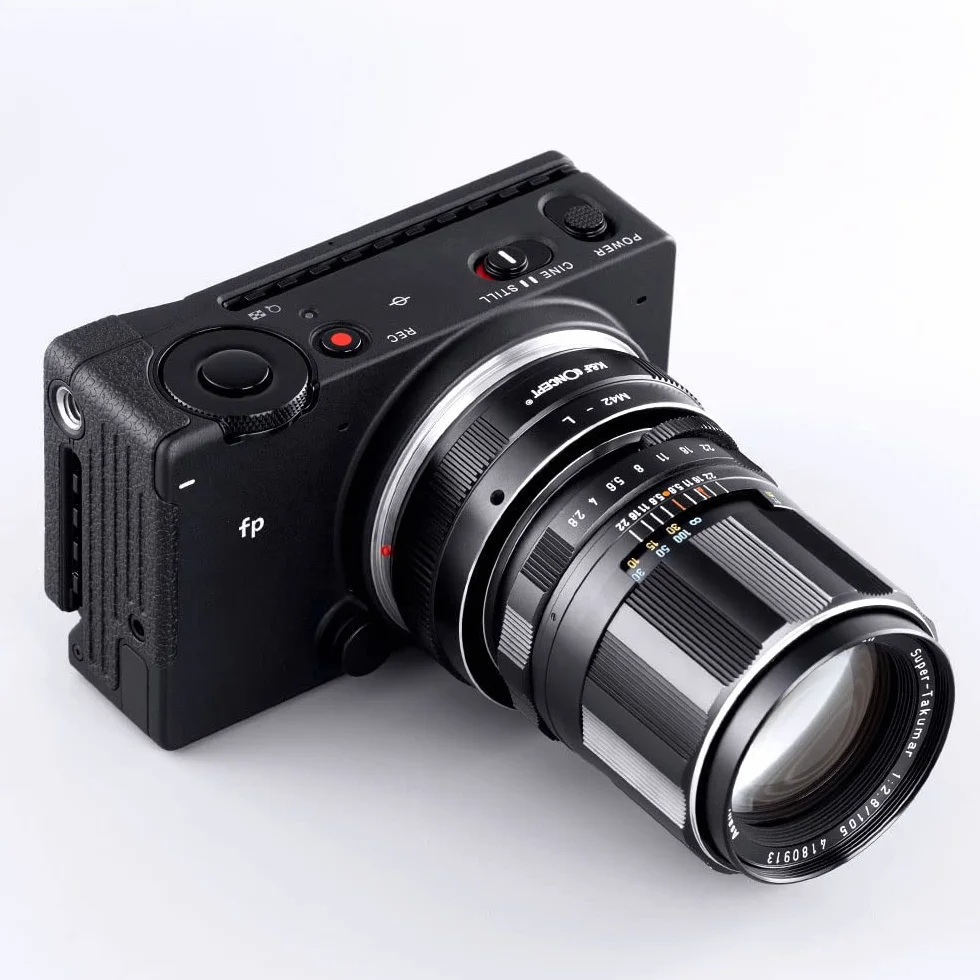 K&F CONCEPT Adapter do montażu M42 na L, adapter ręcznego ustawiania ostrości, kompatybilny z obiektywem M42 na korpus aparatu z mocowaniem L