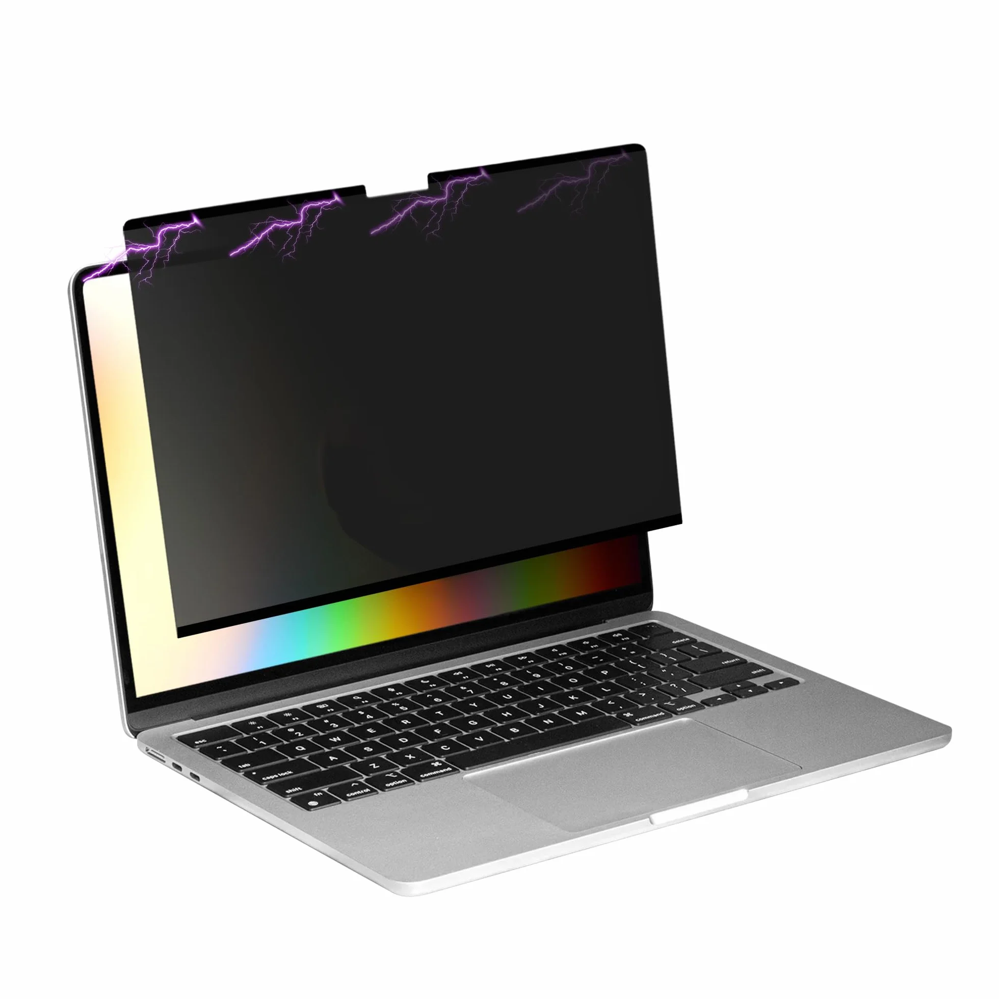 kwmobile Folia prywatności kompatybilna z Apple MacBook Air 15 M5 2026 A3448 – magnetyczny filtr prywatności – filtr antyszpiegowski