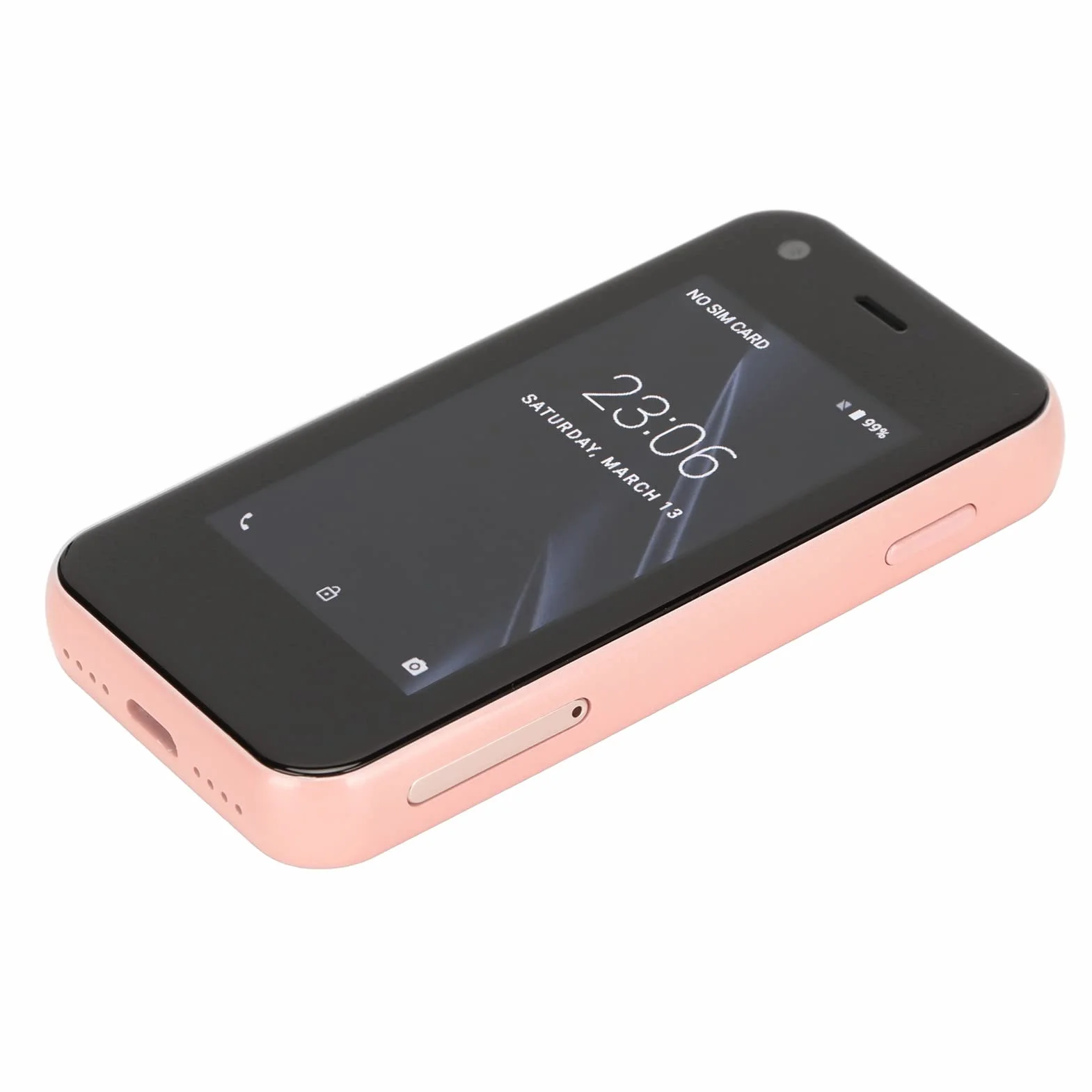 Mini Czterordzeniowy XS11Mini Smartphone ObsłUga GPS Telefon KomóRkowy 5MP 1580mAh Tylna Kamera 1GB RAM 8GB ROM Codziennie (Różowy)