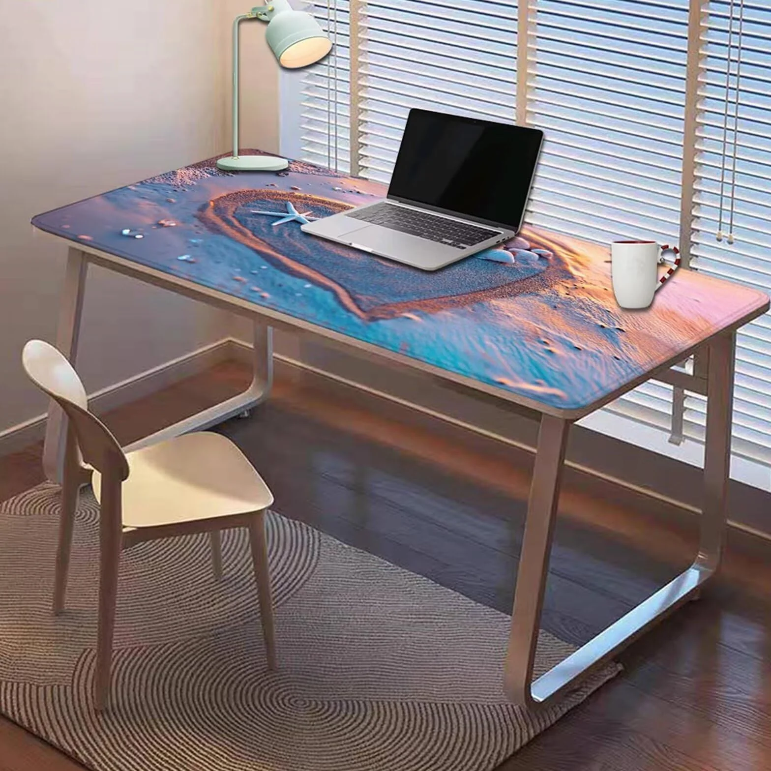 Gamingowa podkładka pod mysz 1200 x 600 x 3 mm, XXL, wodoszczelna, odporna na ścieranie, z przyszytymi krawędziami, podkładka na biurko, poprawia prędkość i precyzję, pod laptopa, komputer, wzór