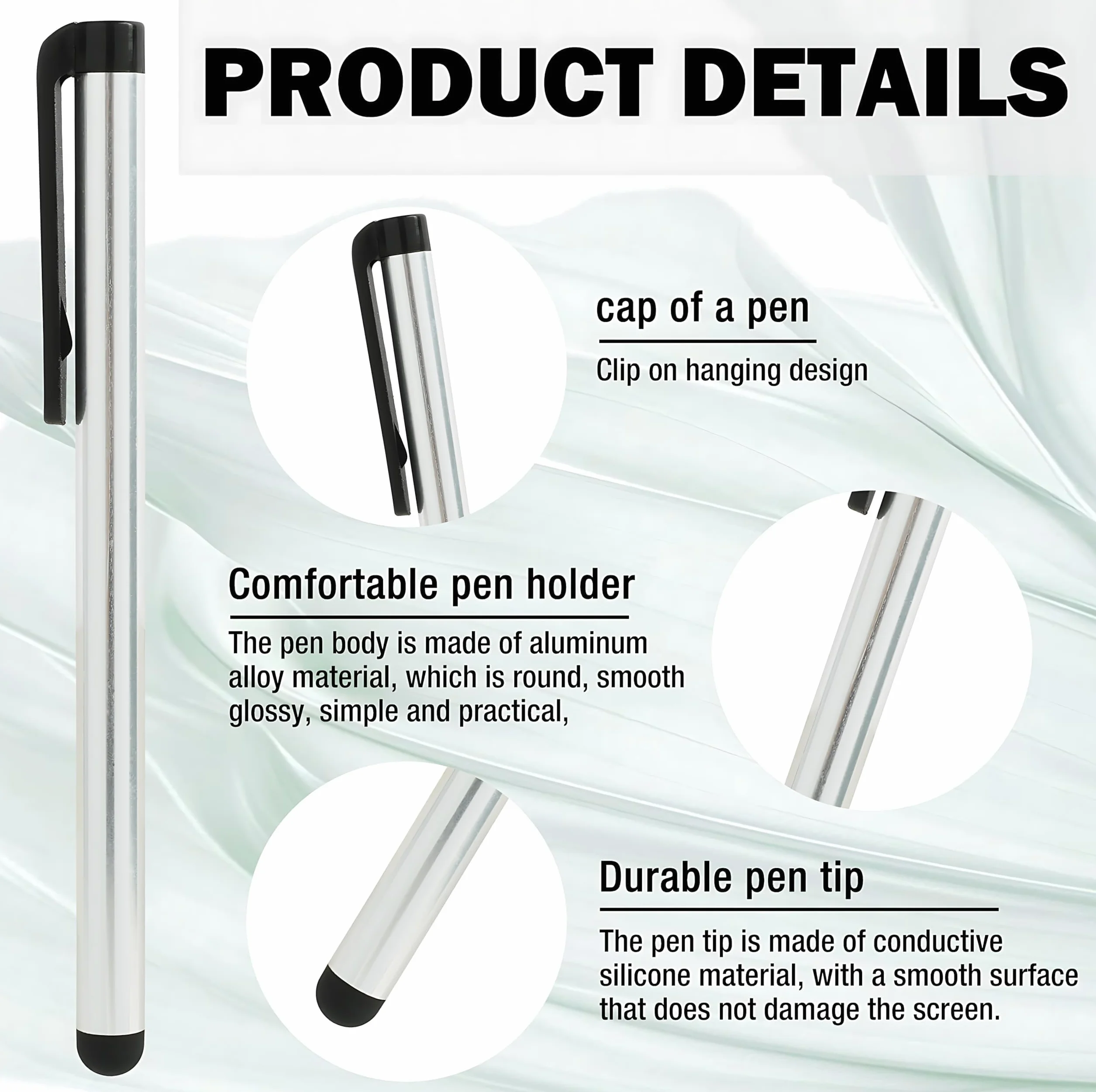 Uniwersalne pisaki pojemnościowe Stylus Pen do ekranów dotykowych tabletów iPad Samsung smartfonów