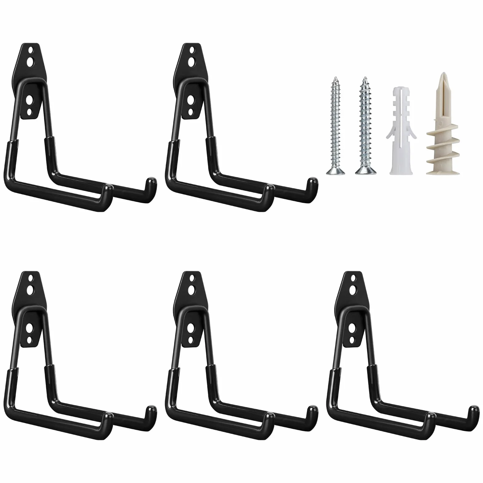 Slatwall Hooks Zestaw 5 U-Shape Haczyków z Paskami Magazynowymi
