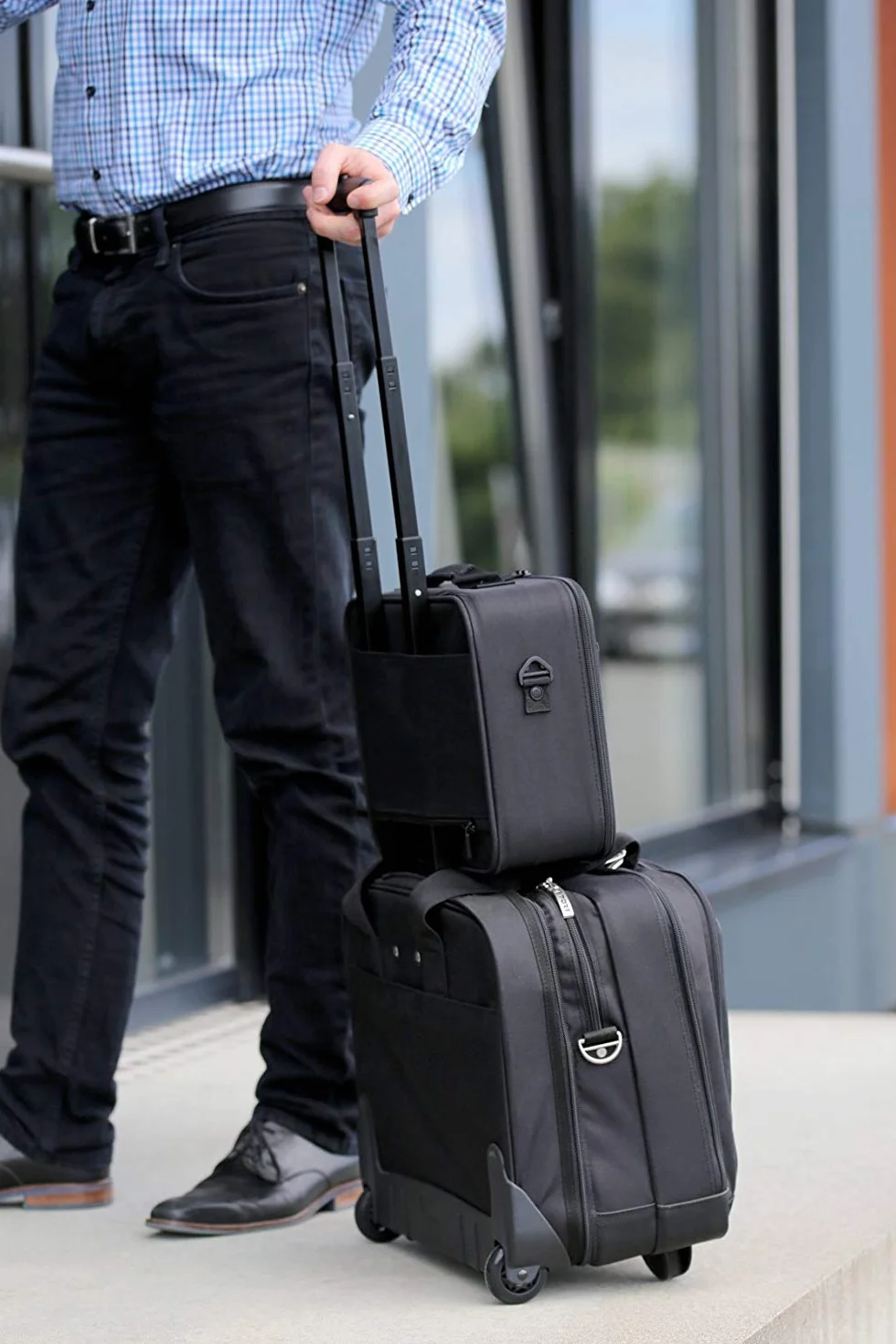 celexon Torba do rzutnika Economy – 41 x 29 x 15 cm – twarda obudowa – odporna na działanie wody i zmywalna – 100% poliester – czarna