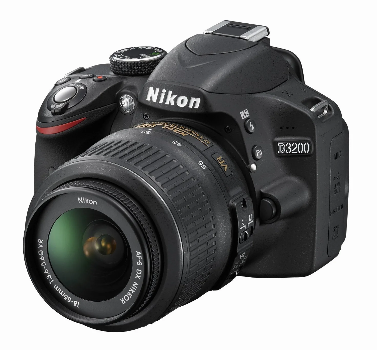 Nikon D3200 Aparat cyfrowy Reflex 24.2 Zestaw obiektywów AF-S DX VR II 18-55 mm Czarny