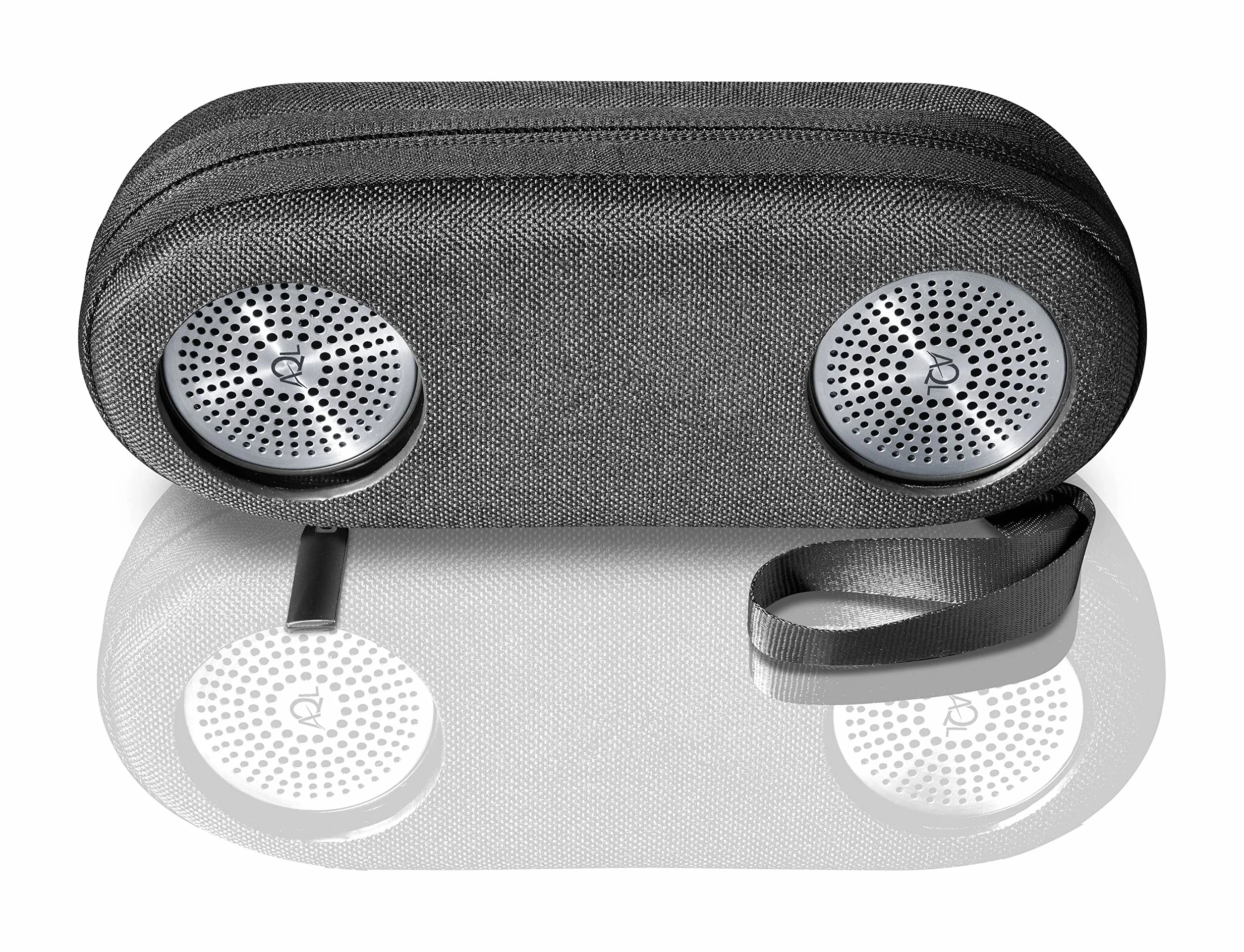 AQL Głośnik koncertowy Bluetooth, przenośny głośnik stereo do iPhone'a, Samsunga, Huawei i innych smartfonów, z twardym etui podróżnym