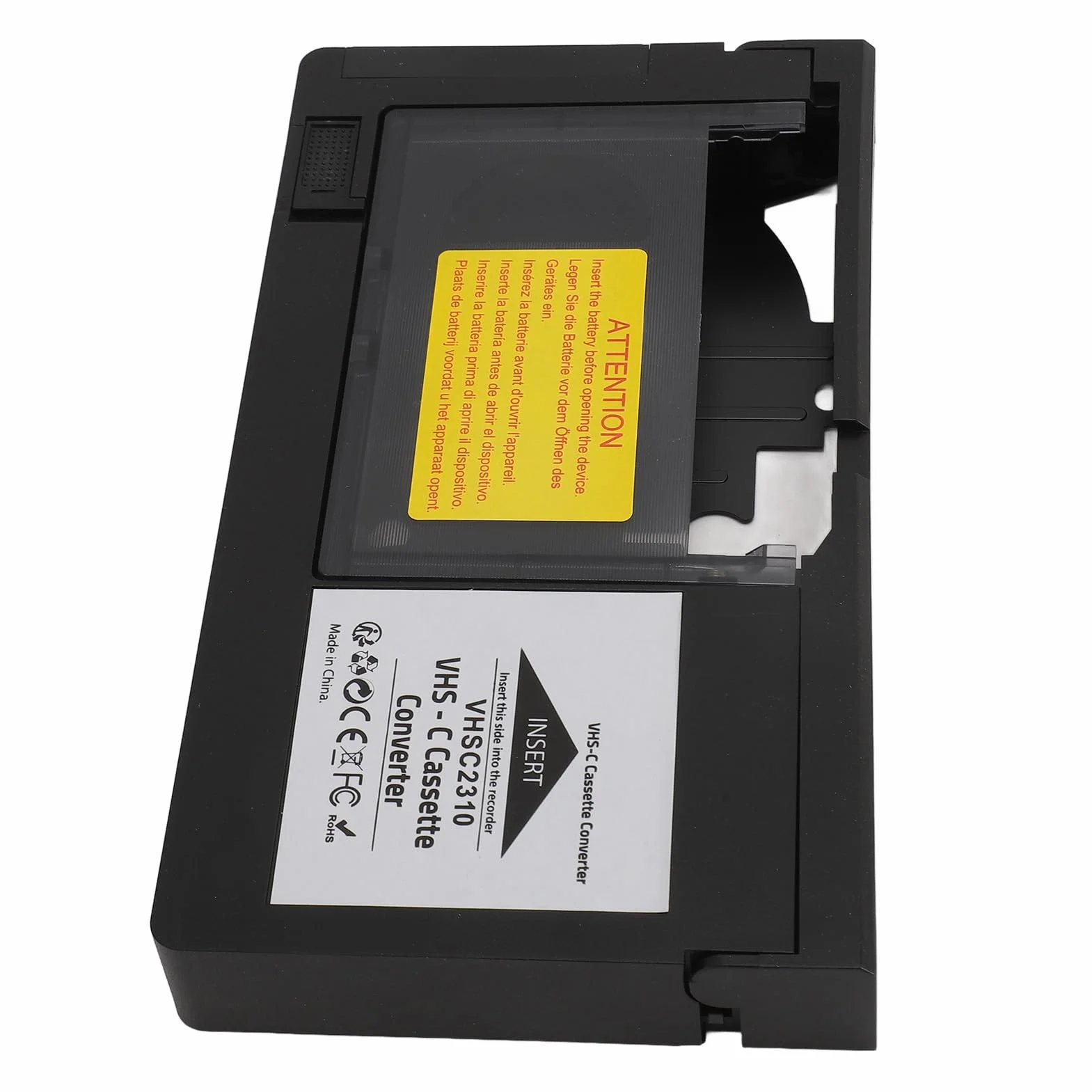 Adapter do Kaset VHS C, Kompatybilny z Taśmami S VHS C i S VHS CP6BKU C-P6U PV P1 VCA115 Kamery Adapter do Kaset, Adapter do Odtwarzania i Nagrywania