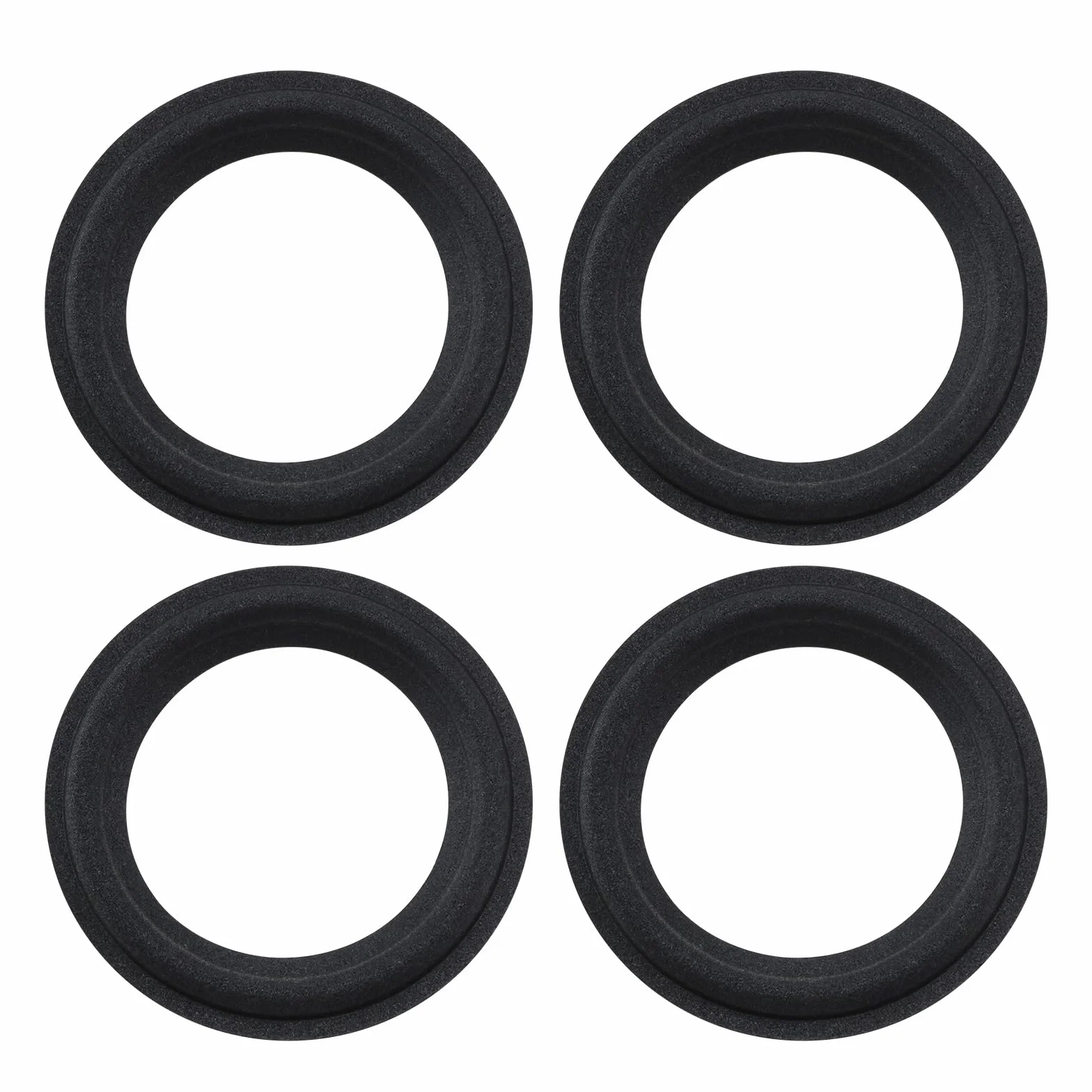 4-calowa pianka krawędź głośnika surround część zamienna zestaw naprawczy średnica wewnętrzna 65,8 mm zewnętrzna 99,2 mm czarny