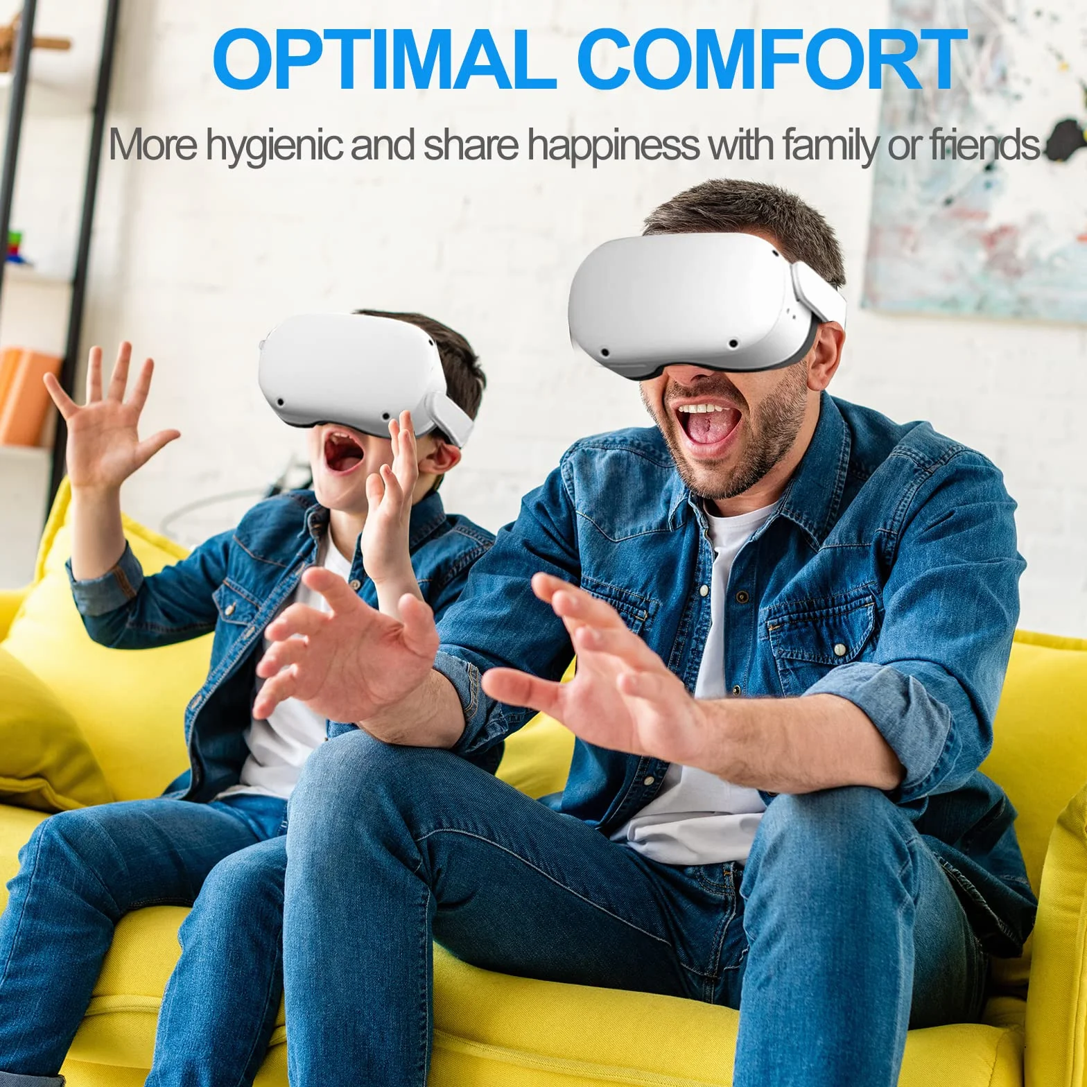 SUPERUS Interfejs twarzy i podkładka na twarz dla Oculus Quest 2, odporna na pot poduszka z pianki PU - akcesoria VR dla Meta Quest 2