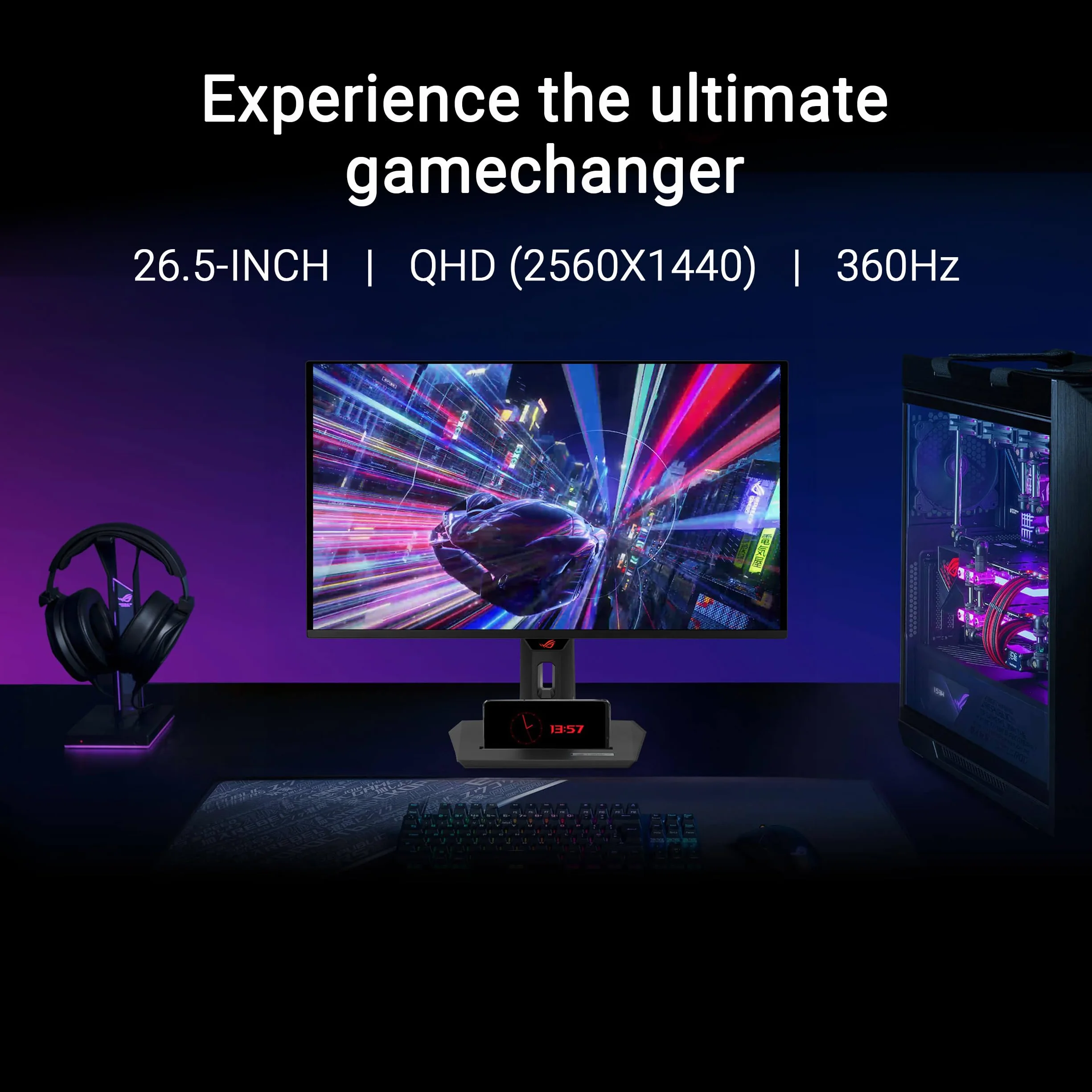 Monitor ASUS ROG Strix OLED XG27ACDNG 26,5" WQHD 360Hz HDR 2xHDMI 1xDP