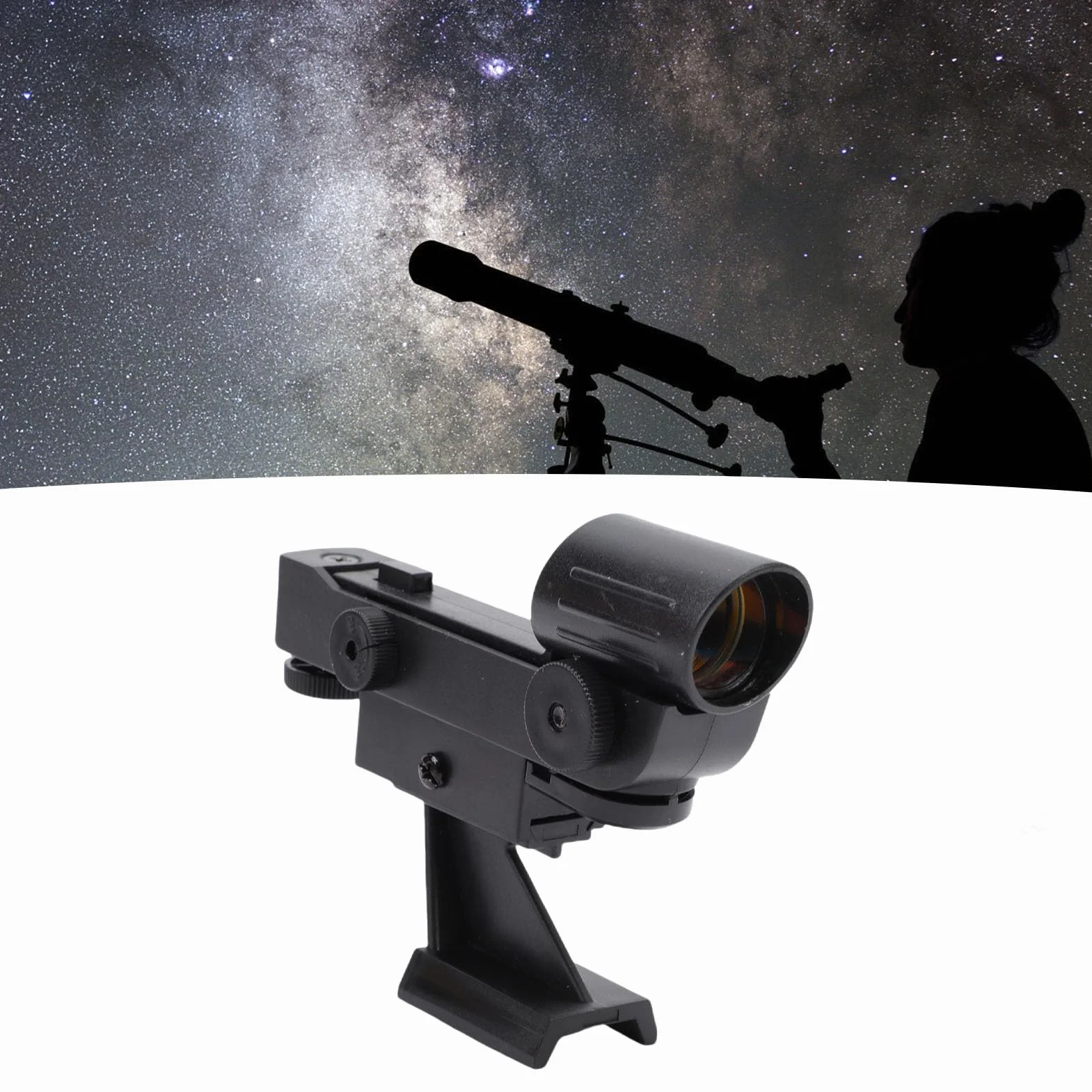 Bewinner Red Dot Finderscope, Astronomiczny Teleskop Gwiazdy Wskaźnik Wizjera Star Finder, Kompatybilny dla 80EQ SE SLT Astronomical Telescopes