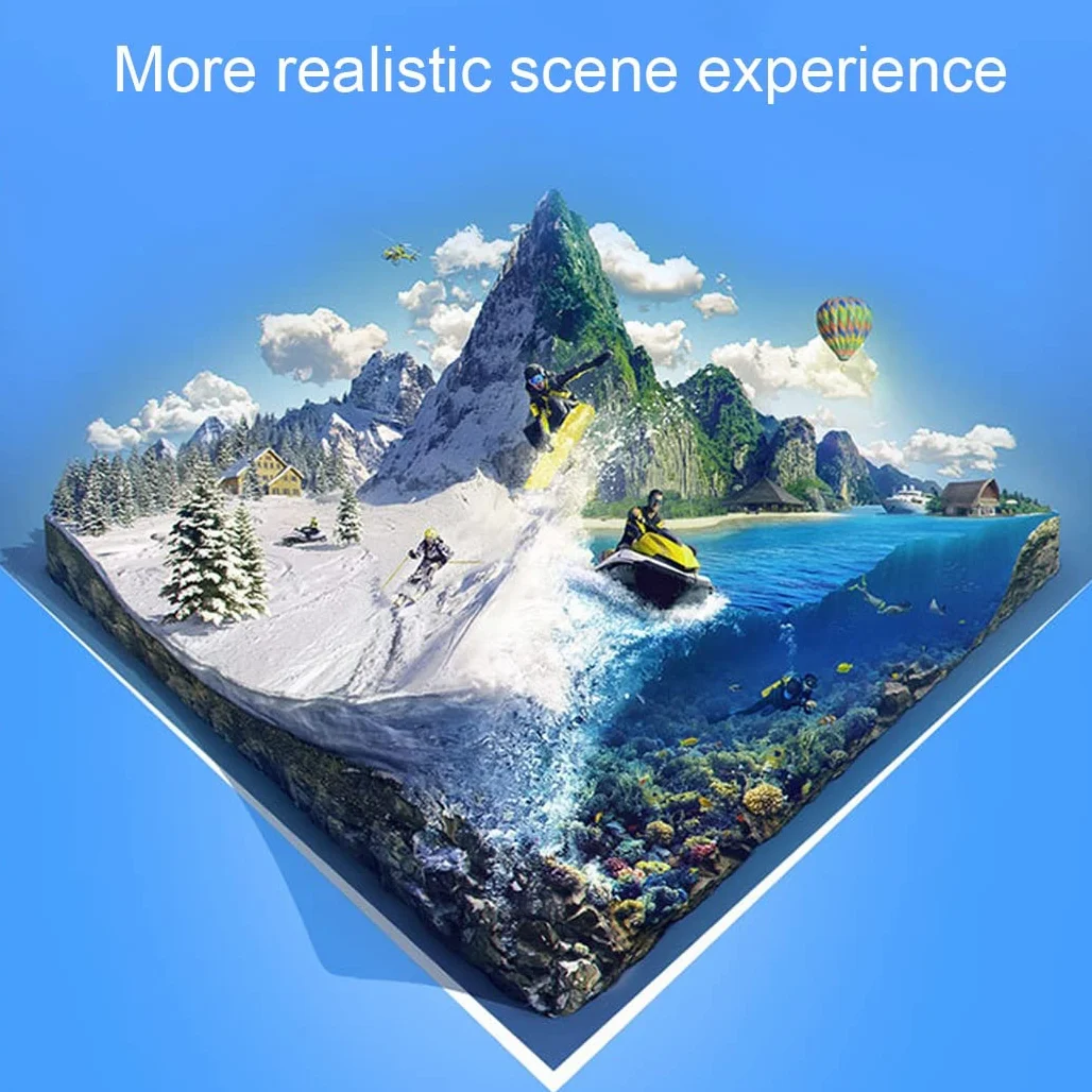 Okulary VR, zestaw słuchawkowy z rzeczywistością wirtualną, zestawy słuchawkowe VR obsługują Android i IOS, połączenie Bluetooth dla iPhone 13 Pro Max/13 Pro/12/11, do Samsung Galaxy S21, Huawei, Xiaomi (Kolor: F, rozmiar: Ios )