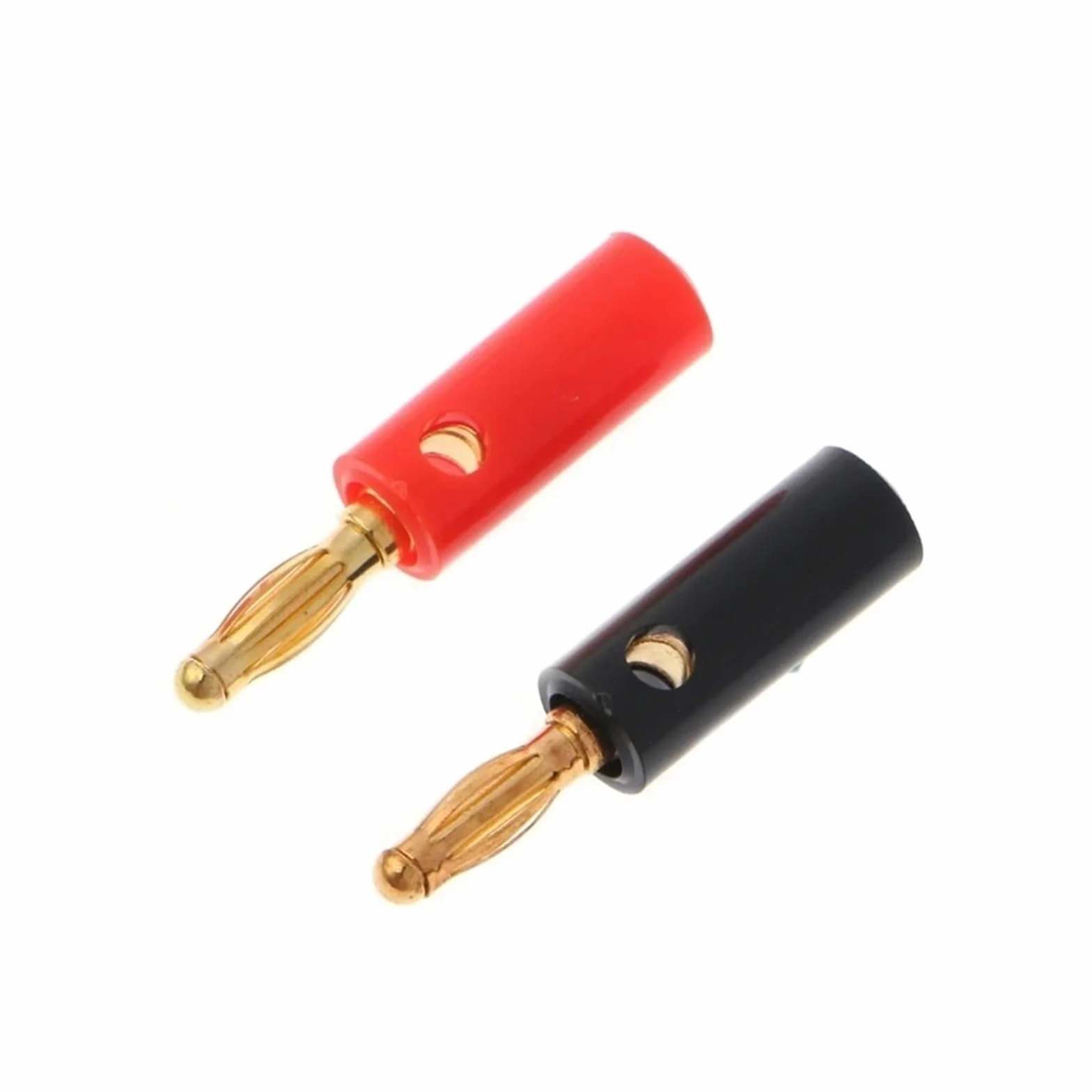 10 szt. 4 mm pozłacana śruba głośnikowa wtyczka bananowa złącze kabel audio