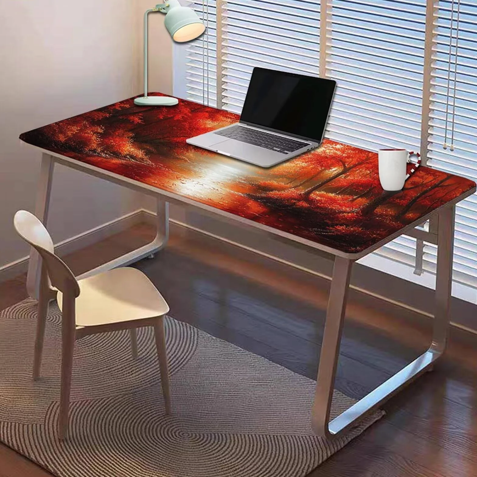 Gamingowa podkładka pod mysz 1200 x 600 x 3 mm, XXL, wodoszczelna, odporna na ścieranie, z przyszytymi krawędziami, podkładka na biurko, poprawia prędkość i precyzję, do komputera, laptopa, komputera