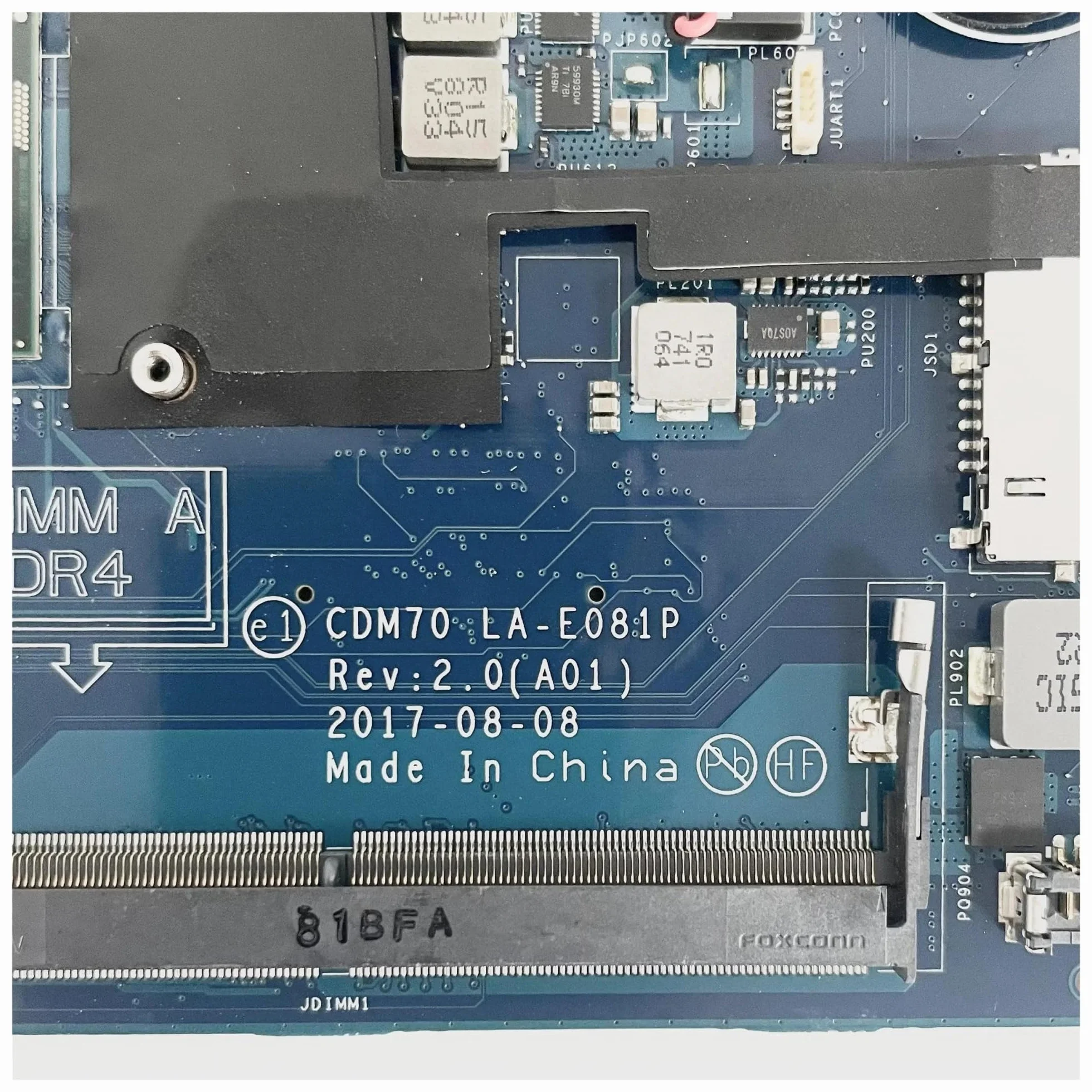 Płyta główna do laptopa, kompatybilna z szerokością, 5480 E5480, płyta główna CDM70 LA-E081P z procesorem I3 I5 I7(I5-6200U złoty i5-6300U)