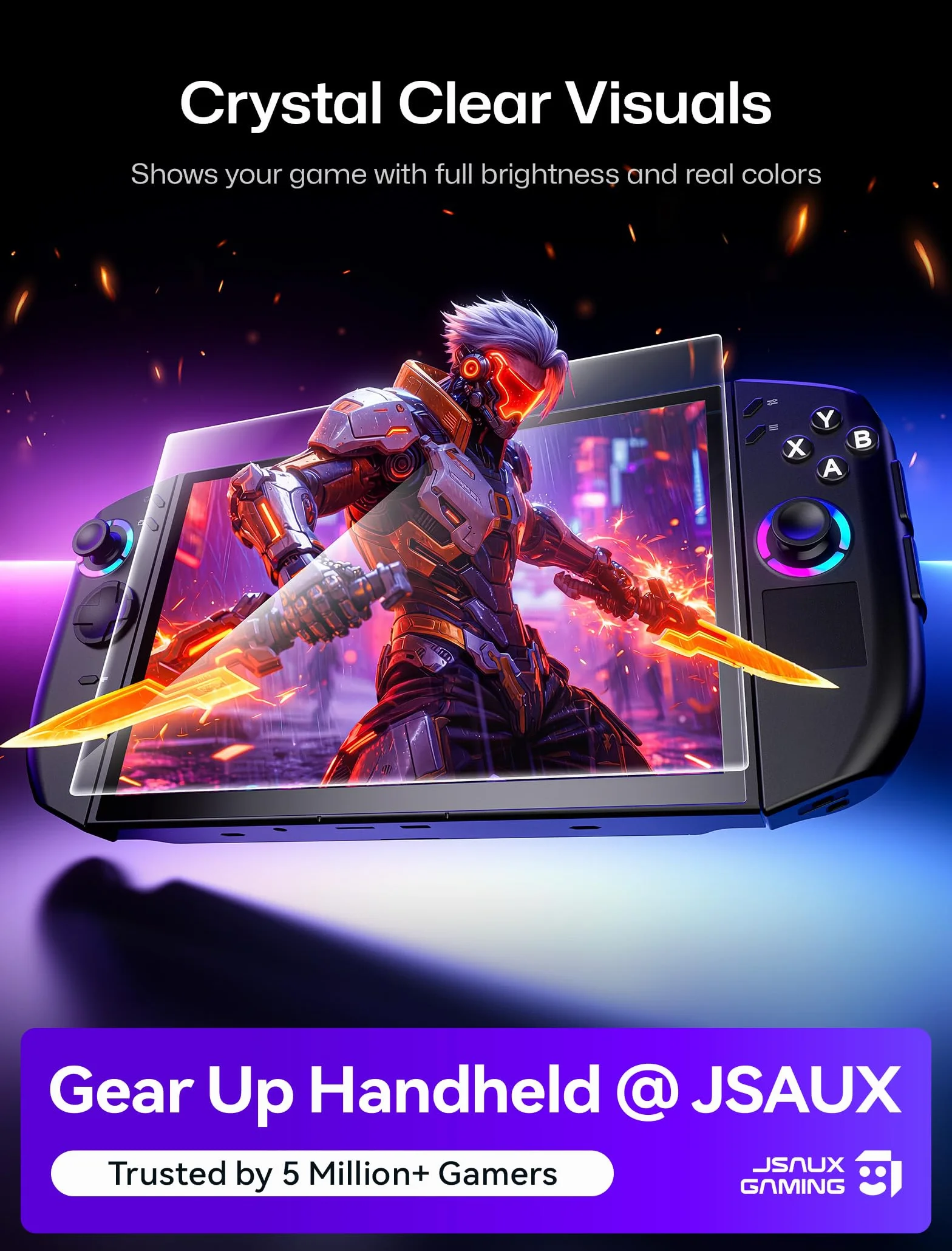 JSAUX Ochraniacz ekranu do Legion Go Gen 2 Handheld 22.4 cm (2025), łatwy w instalacji z ramką prowadzącą, pełne pokrycie 22.4 cm, odporne na zarysowania, akcesoria ochronne ze szkła hartowanego Ultra