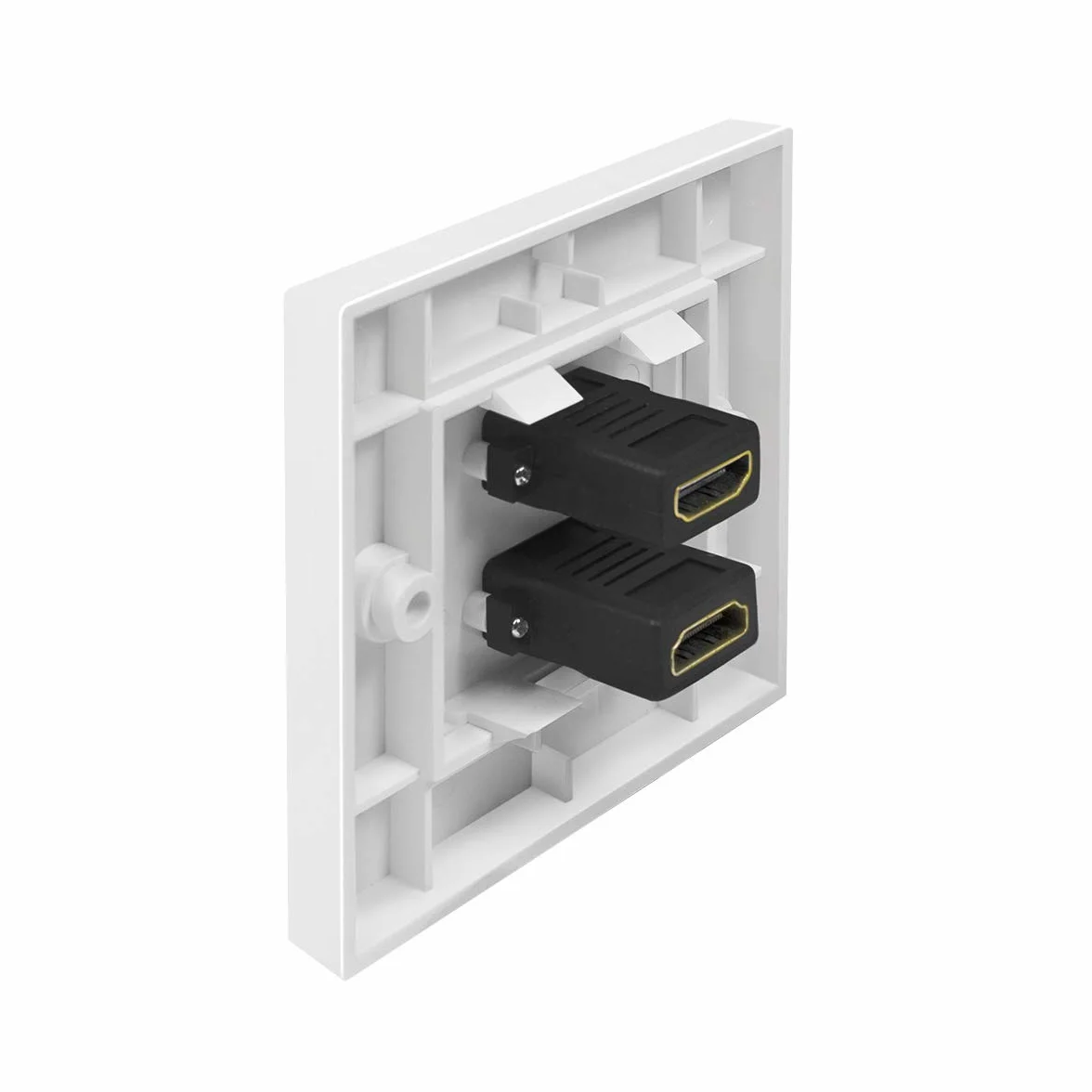 BIGtec Gniazdo HDMI puszka ścienna podwójne podtynkowe 2 x HDMI High Speed 4K 2160p
